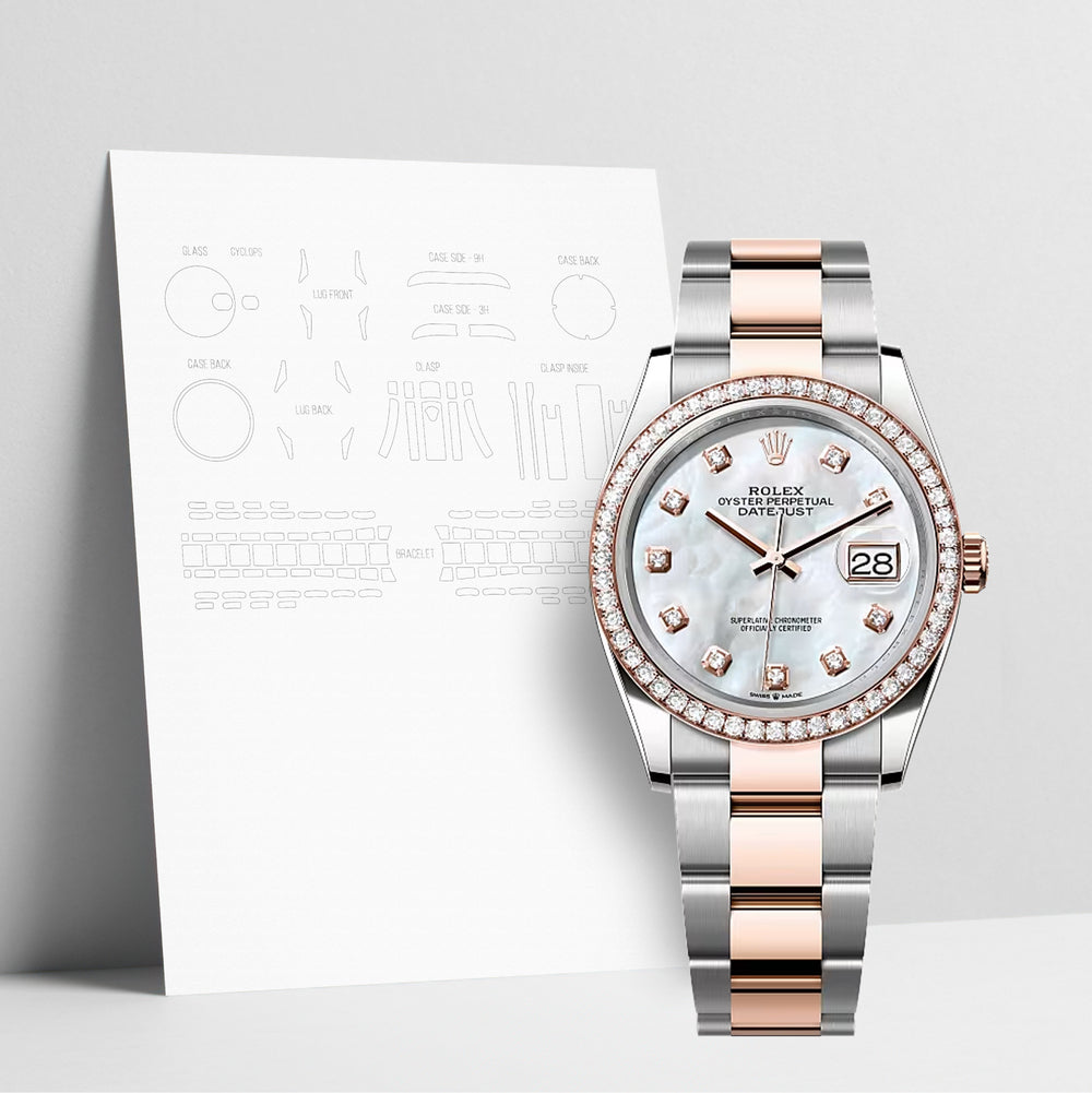WATCHSHELL ROLEX DATEJUST 126281RBR 36MM OYSTER PROTECTIVE FILM