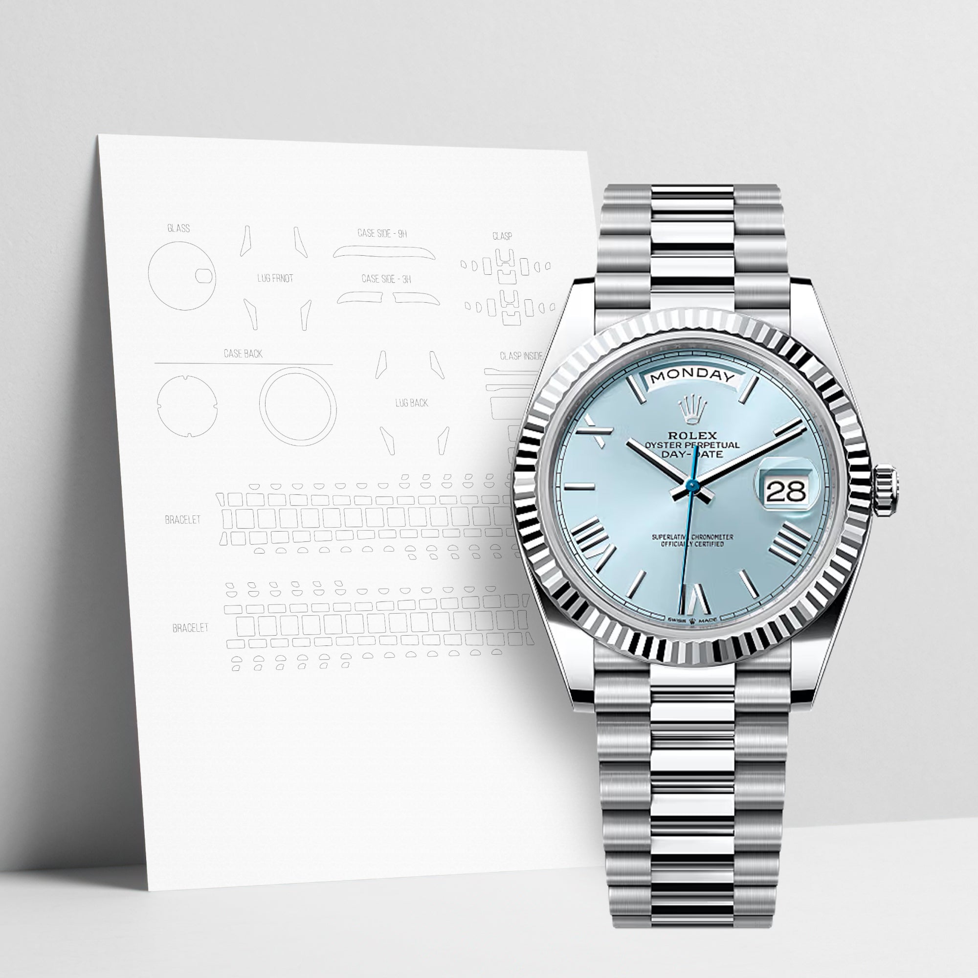WATCHSHELL ROLEX DAY-DATE 228236 40MM PRESIDENT PROTECTIVE FILM