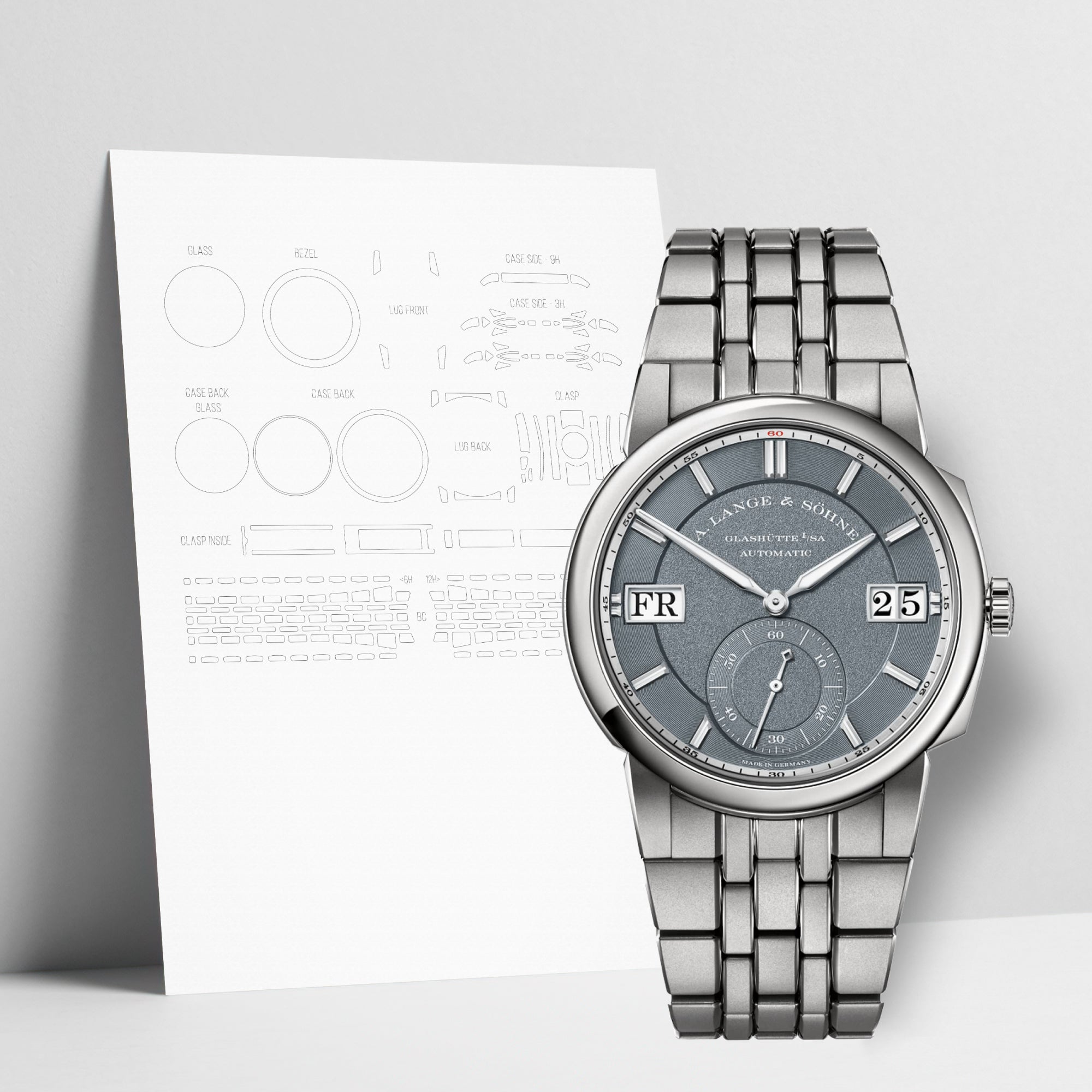 WATCHSHELL A. LANGE & SOHNE ODYSSEUS 363.117 40.5MM PROTECTIVE FILM