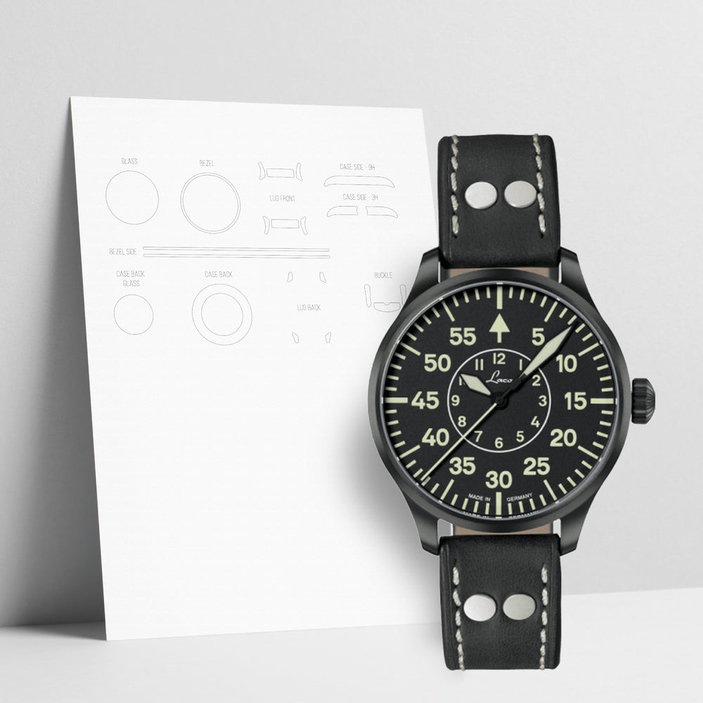 WATCHSHELL LACO PILOT WATCHES BASIC BIELEFELD 39MM PROTECTIVE FILM