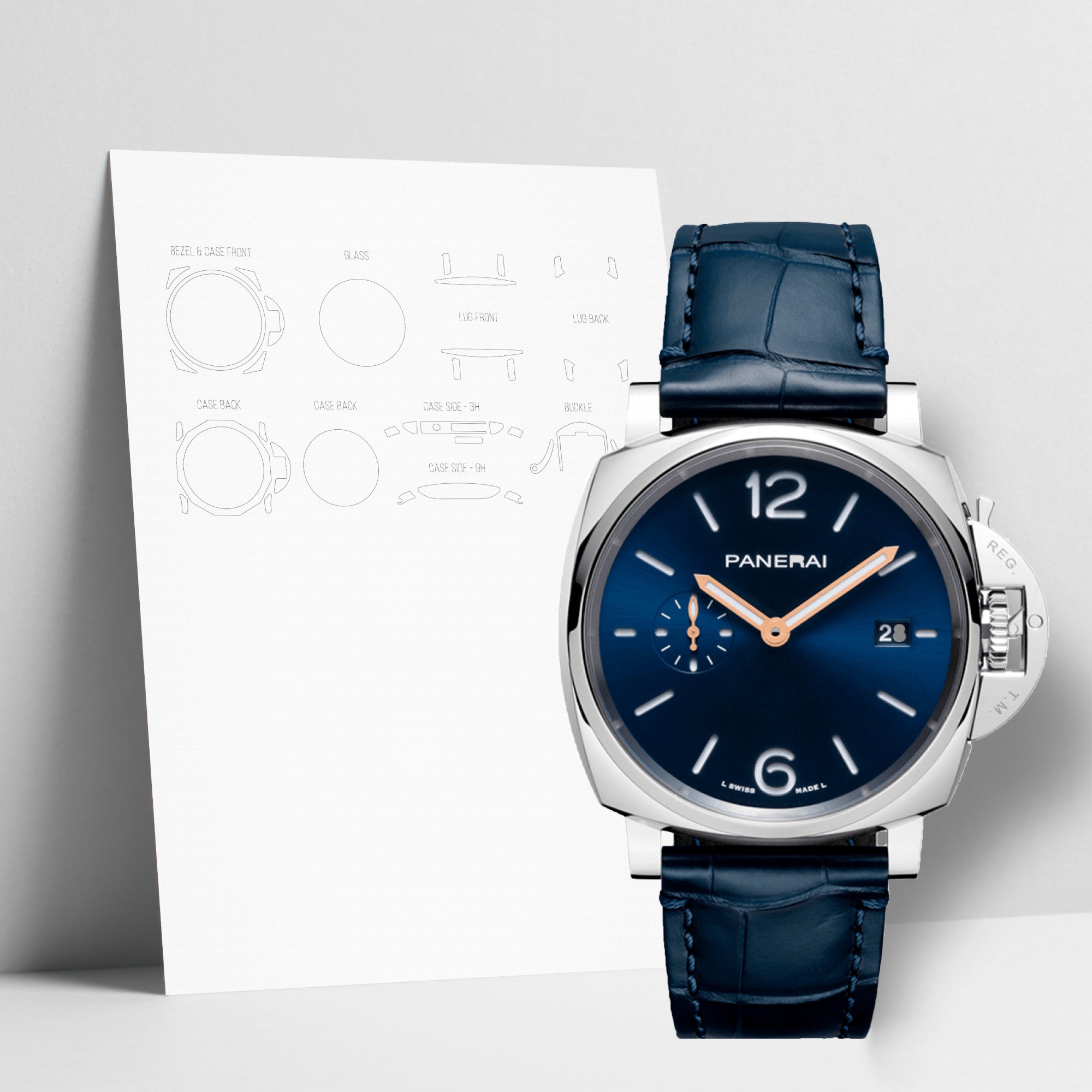 WATCHSHELL PANERAI LUMINOR PAM-01274 42MM PROTECTIVE FILM
