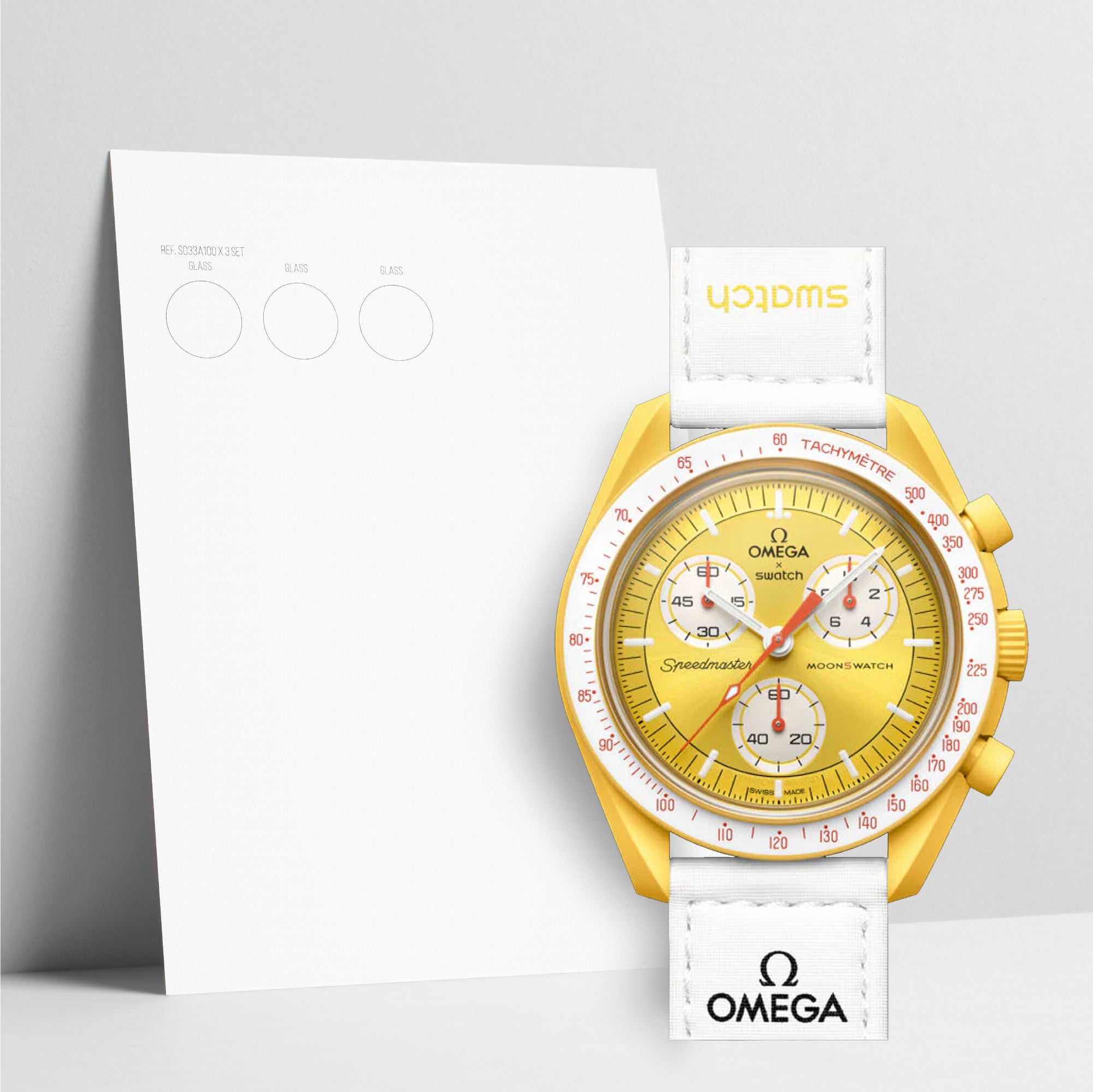 WATCHSHELL SWATCH MOONSWATCH SO33J100 42MM PROTECTIVE FILM
