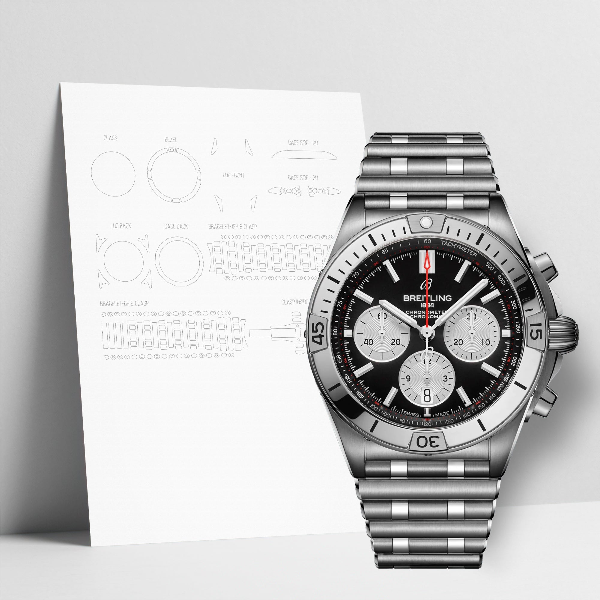 WATCHSHELL BREITLING CHRONOMAT AB0134101B1A1 42MM PROTECTIVE FILM