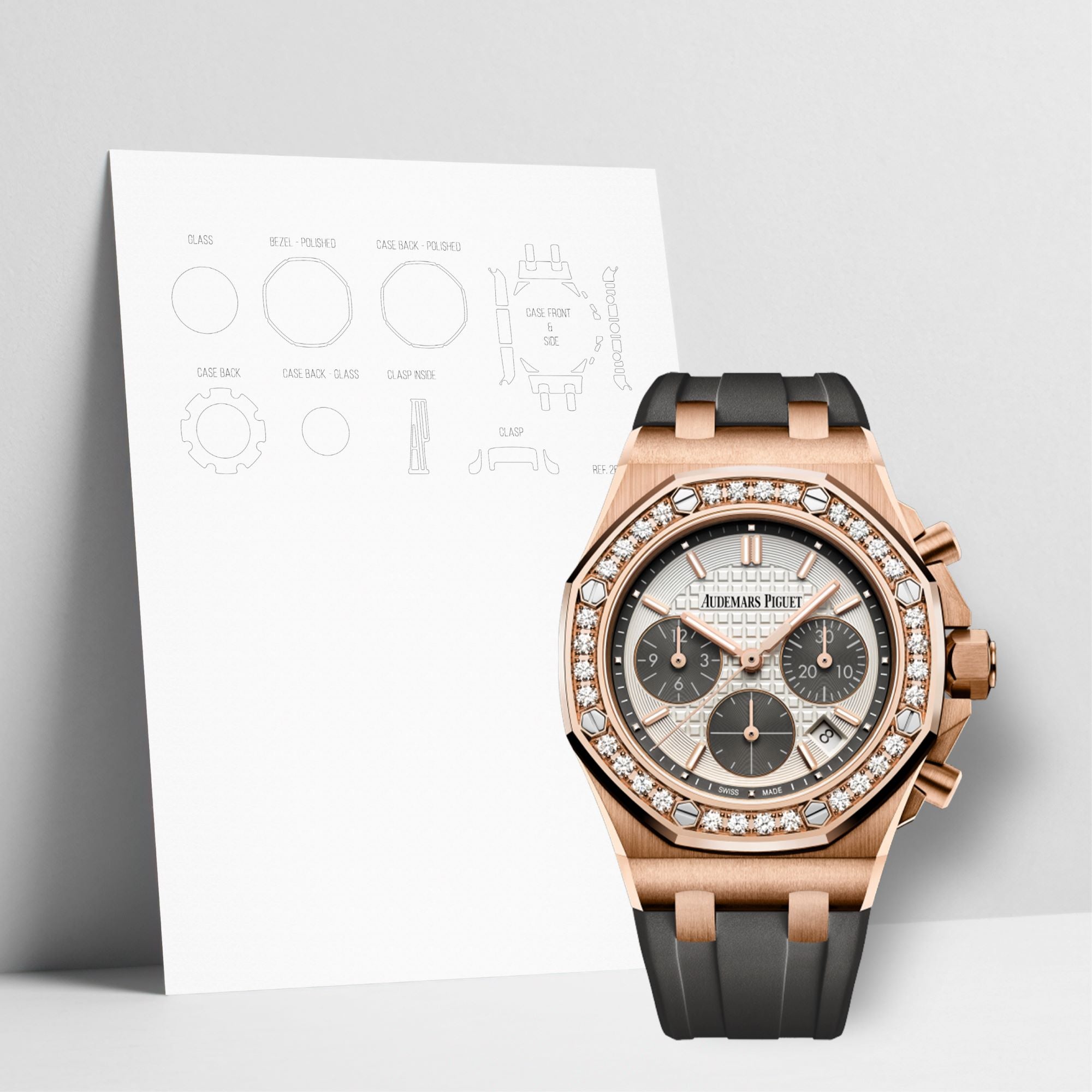 WATCHSHELL AUDEMARS PIGUET ROYAL OAK OFFSHORE 26231OR.ZZ.D003CA.01 37MM PROTECTIVE FILM