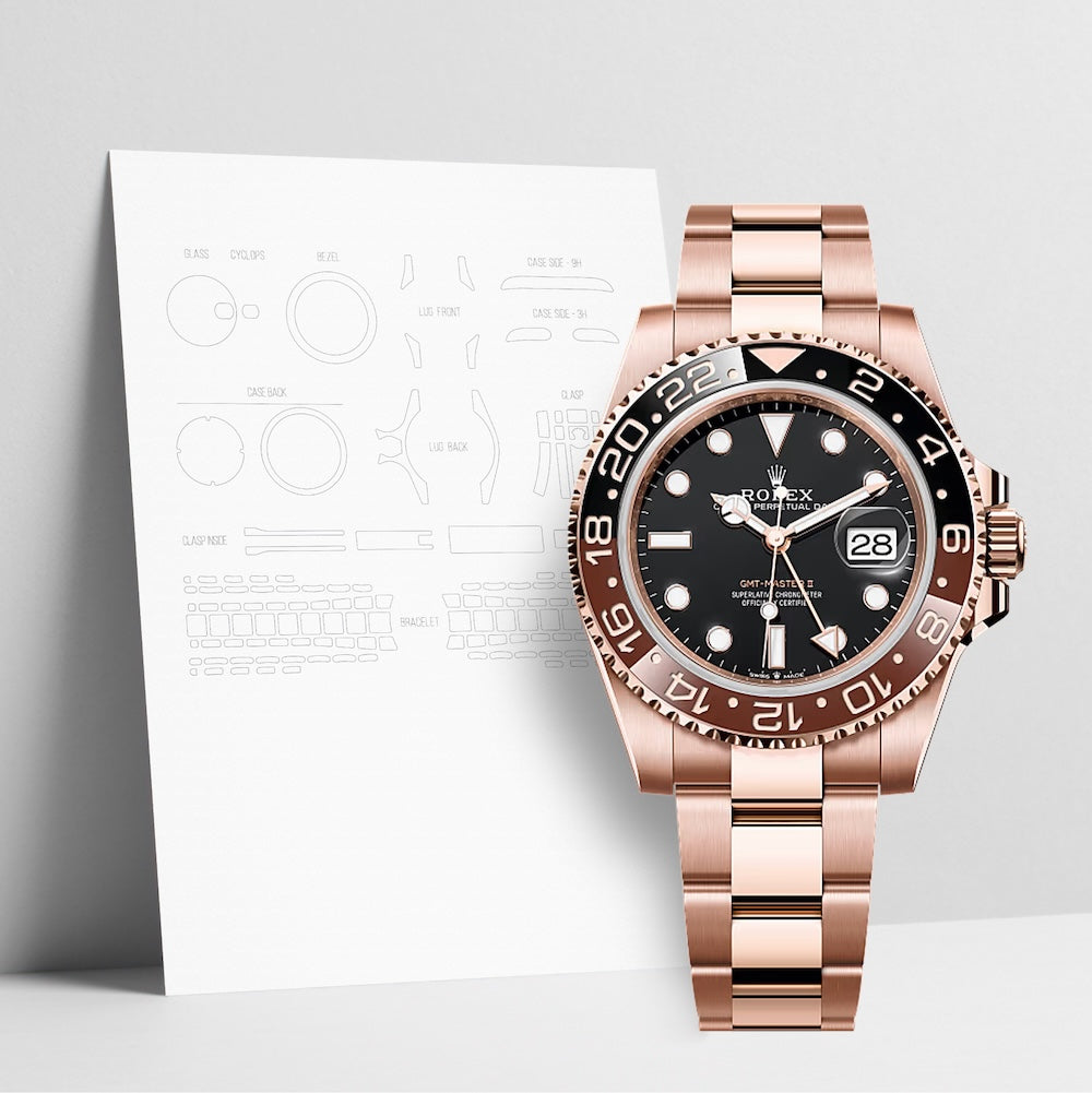 WATCHSHELL ROLEX GMT-MASTER II 126715CHNR 40MM OYSTER PROTECTIVE FILM