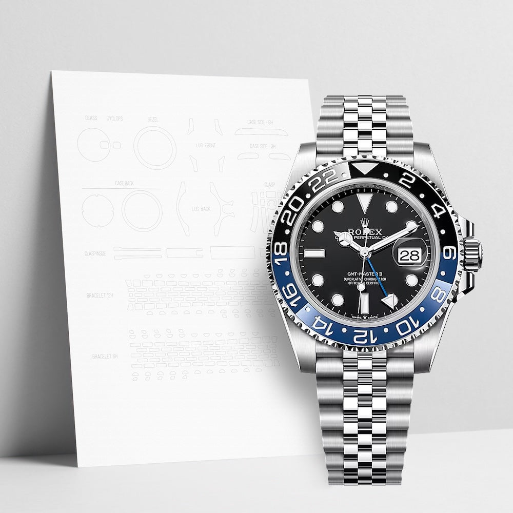 WATCHSHELL ROLEX GMT-MASTER II 126710BLNR 40MM JUBILEE PROTECTIVE FILM
