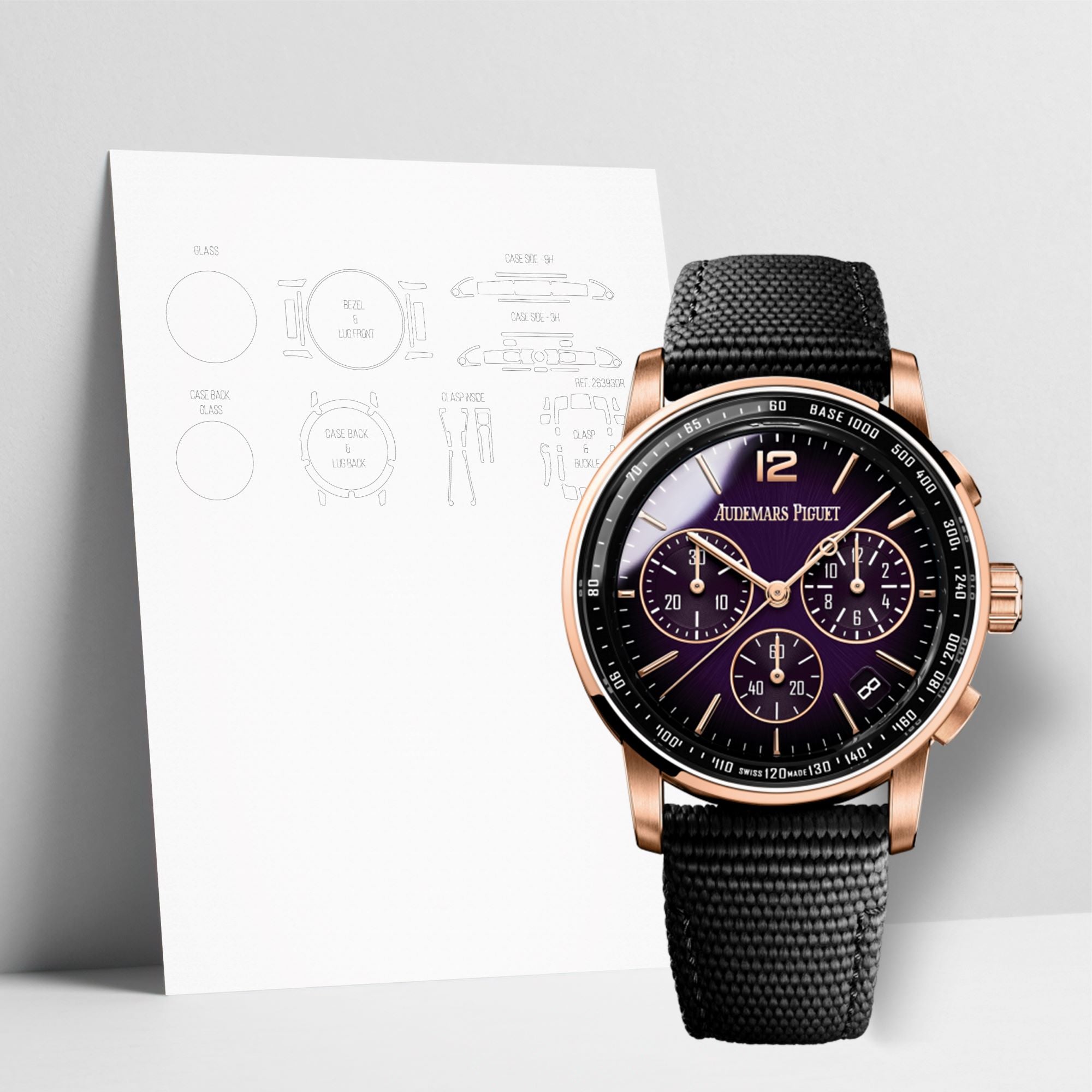 WATCHSHELL AUDEMARS PIGUET CODE 11.59 26393OR.OO.A002KB.02 41MM PROTECTIVE FILM