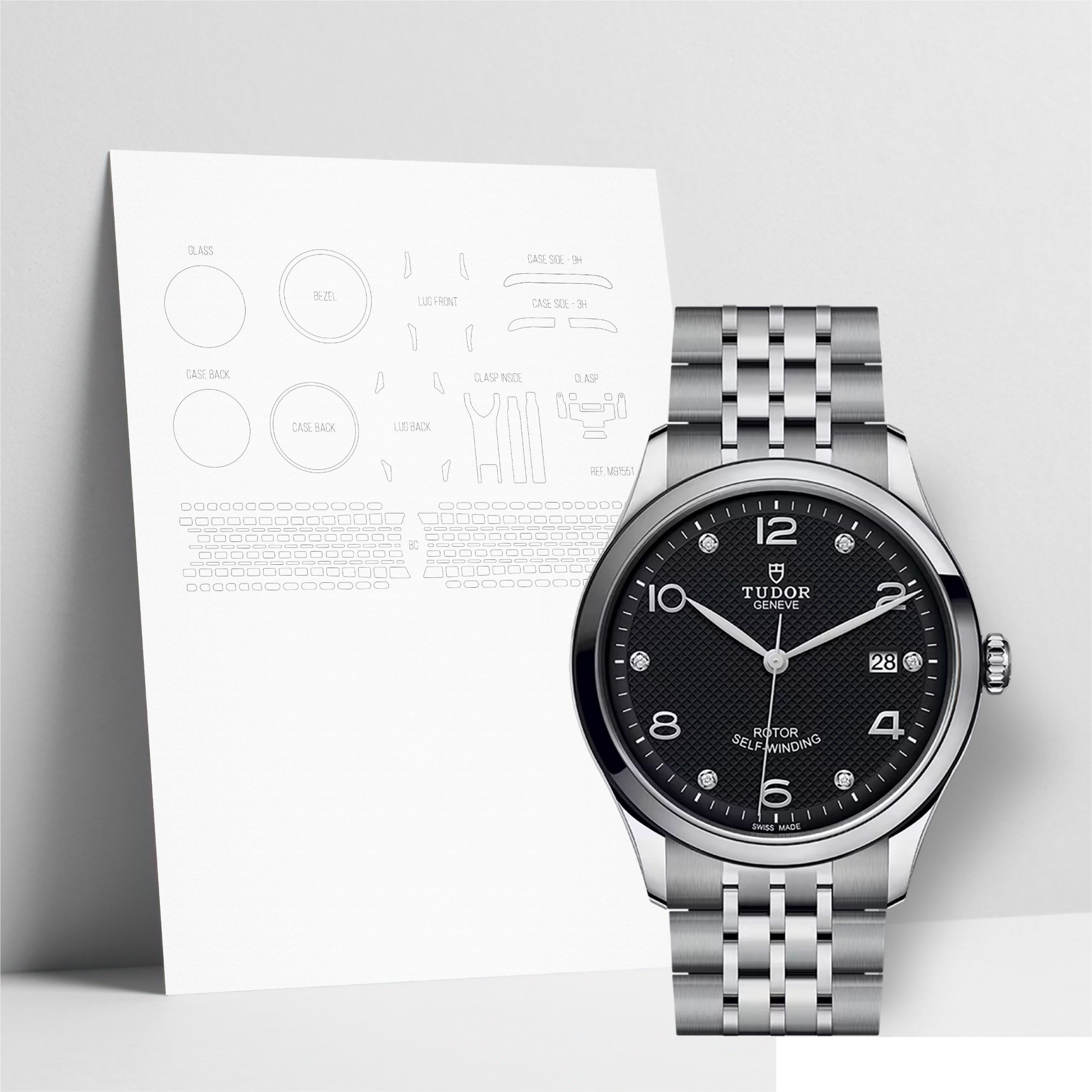 WATCHSHELL TUDOR 1926 M91550 39MM PROTECTIVE FILM