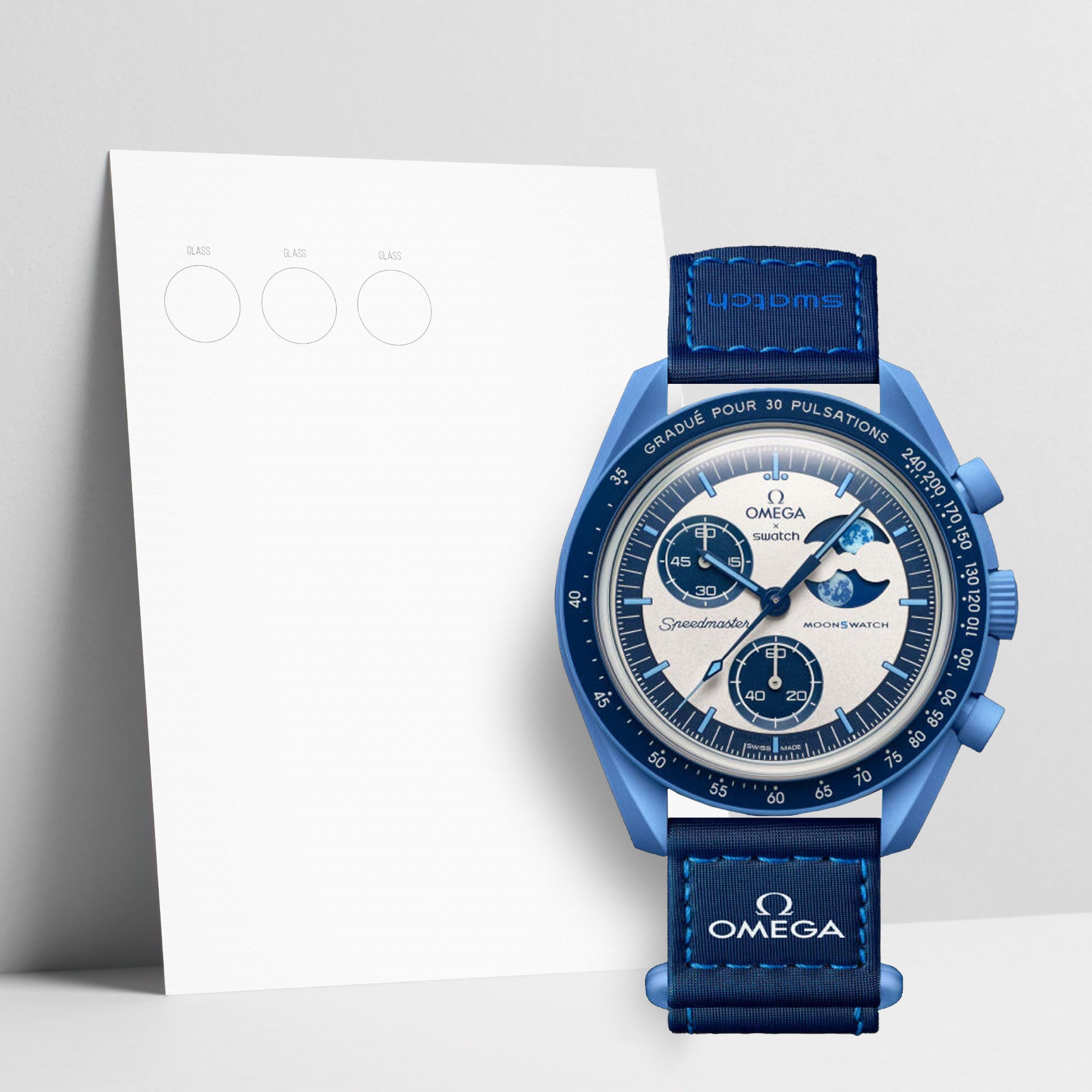 WATCHSHELL SWATCH MOONSWATCH SO33N700 42MM PROTECTIVE FILM