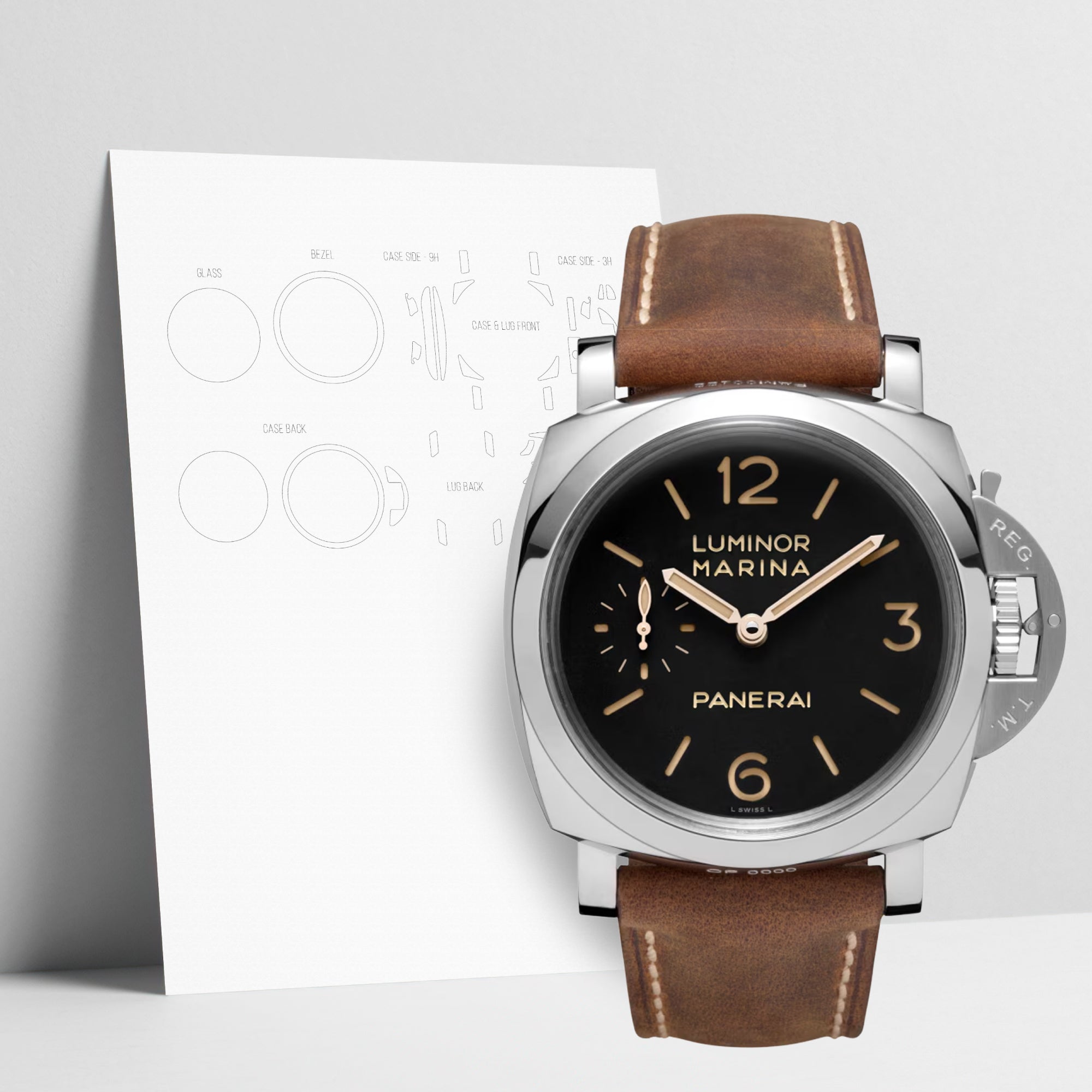 WATCHSHELL PANERAI LUMINOR PAM-00422 47MM PROTECTIVE FILM
