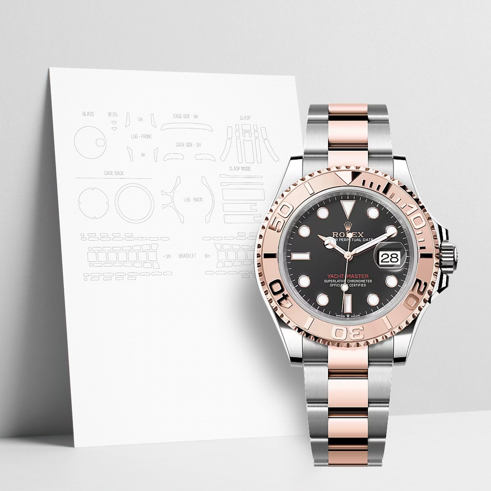 WATCHSHELL ROLEX YACHT-MASTER 126621 40MM OYSTER PROTECTIVE FILM