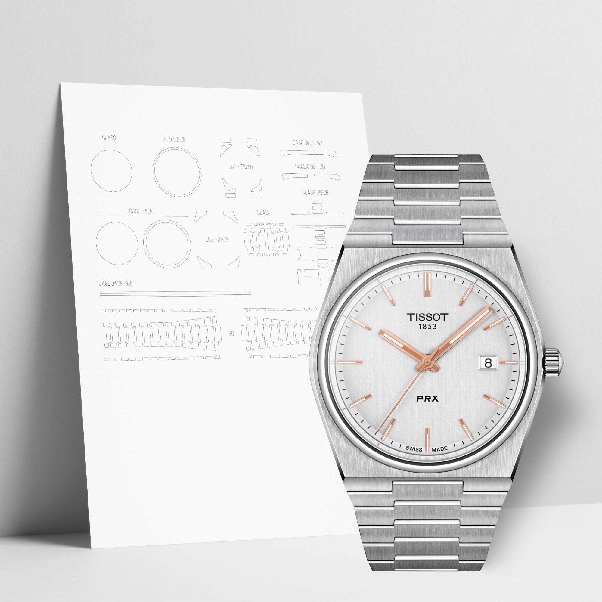 WATCHSHELL TISSOT PRX T137.410.11.031.00 40MM PROTECTIVE FILM