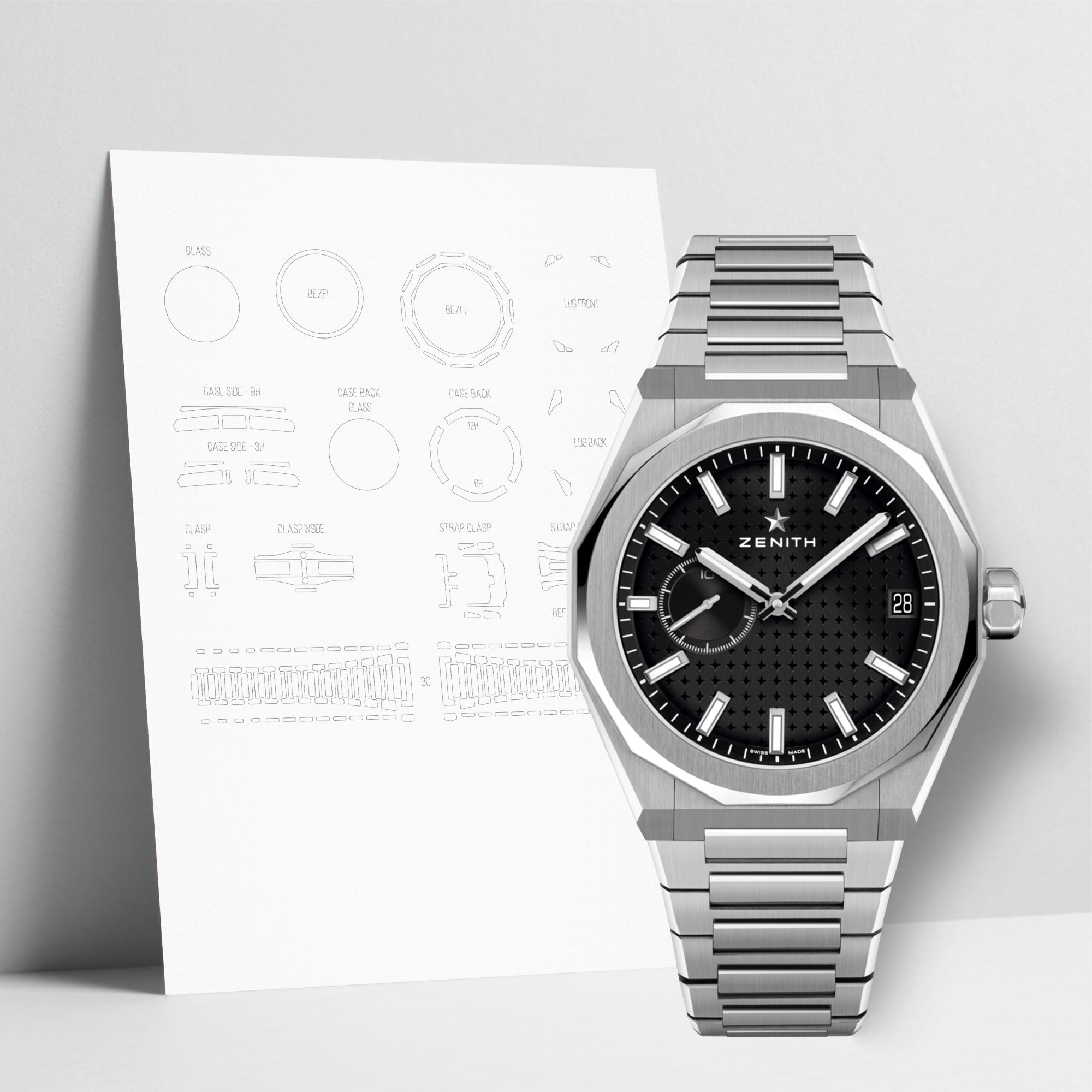 WATCHSHELL ZENITH DEFY 03.9300.3620/21.I001 41MM PROTECTIVE FILM