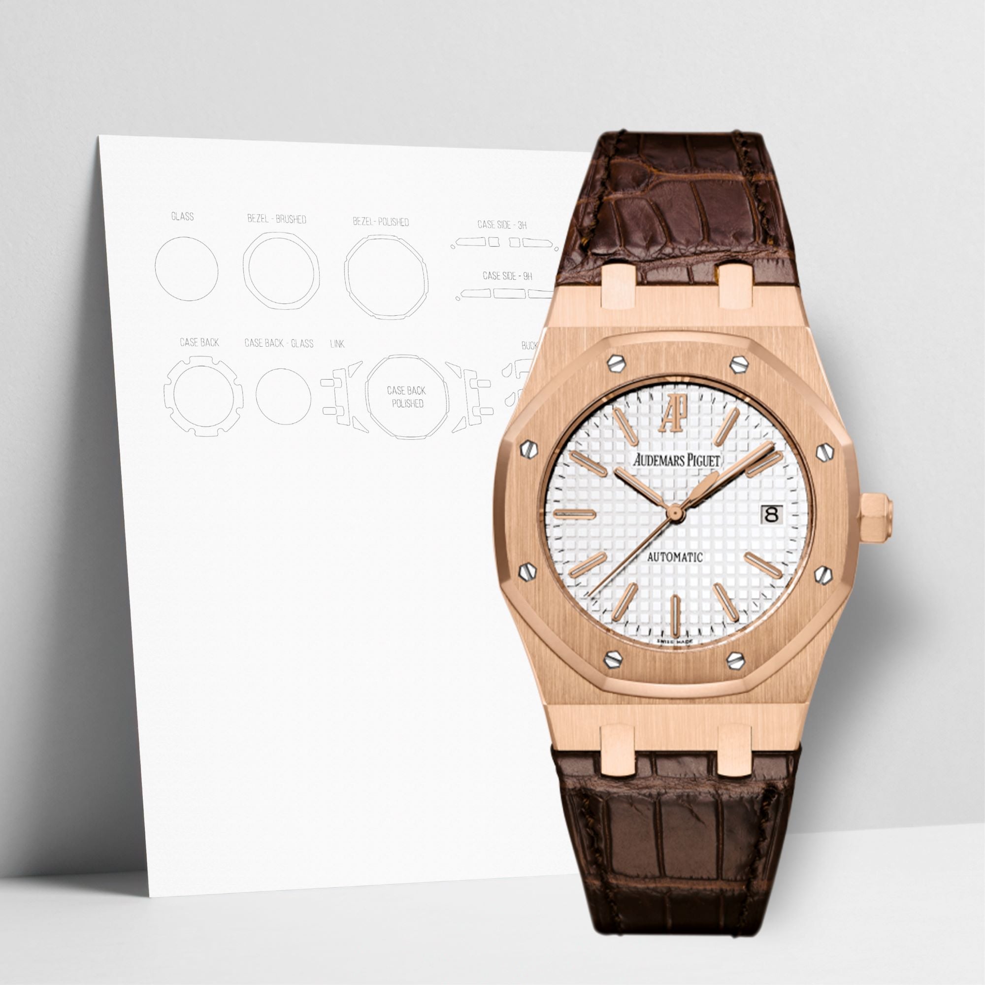 WATCHSHELL AUDEMARS PIGUET ROYAL OAK 15400OR.OO.D002CR.01 41MM PROTECTIVE FILM