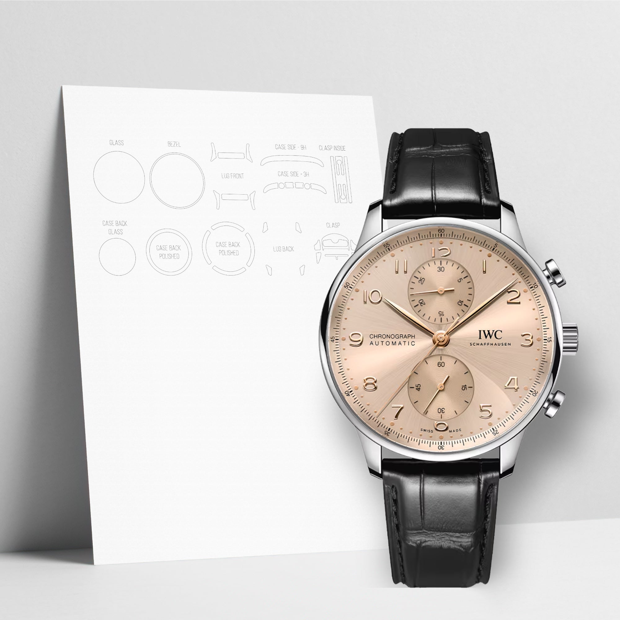 WATCHSHELL IWC PORTUGIESER IW371624 41MM PROTECTIVE FILM