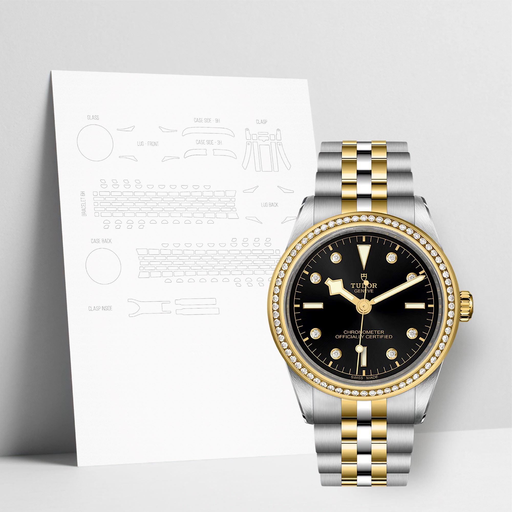 WATCHSHELL TUDOR BLACK BAY M79673 39MM PROTECTIVE FILM