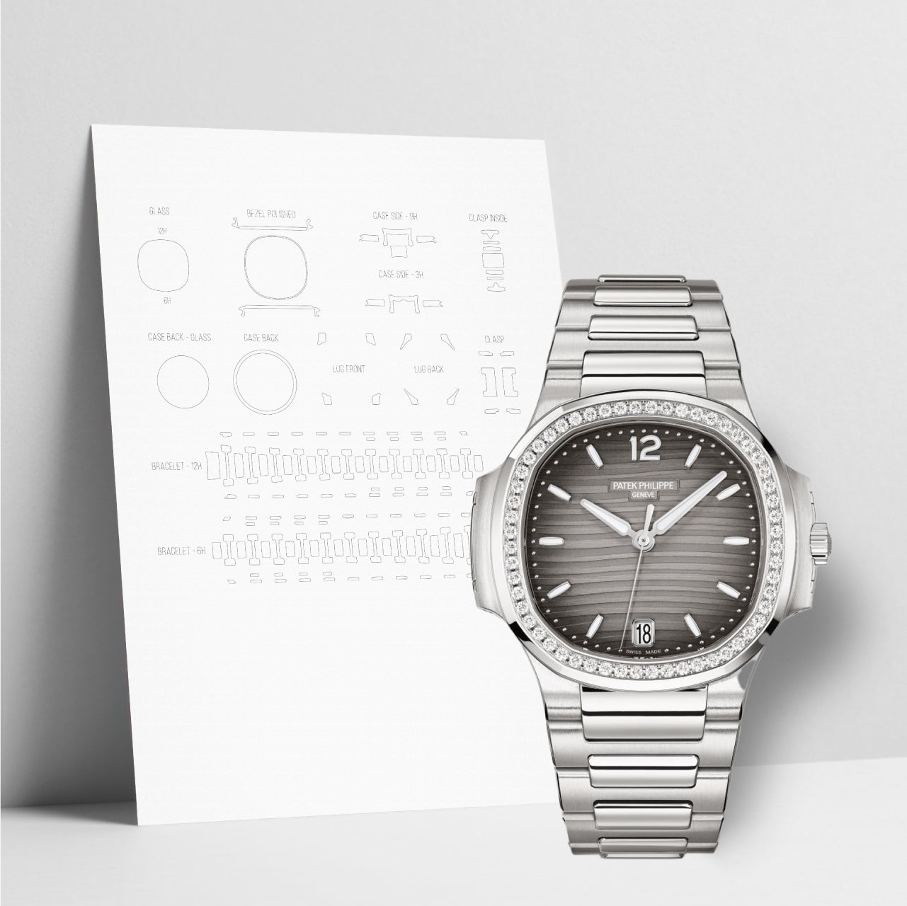 WATCHSHELL PATEK PHILIPPE NAUTILUS 7118/1200A 35.2MM PROTECTIVE FILM