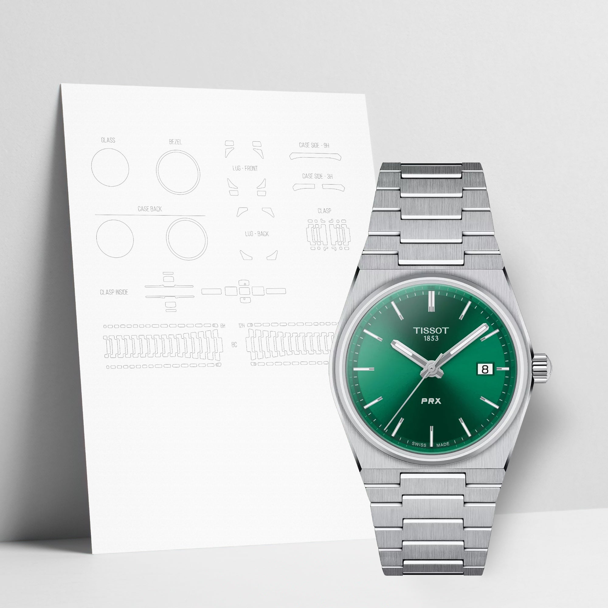 WATCHSHELL TISSOT PRX T137.210.11.081.00 35MM PROTECTIVE FILM