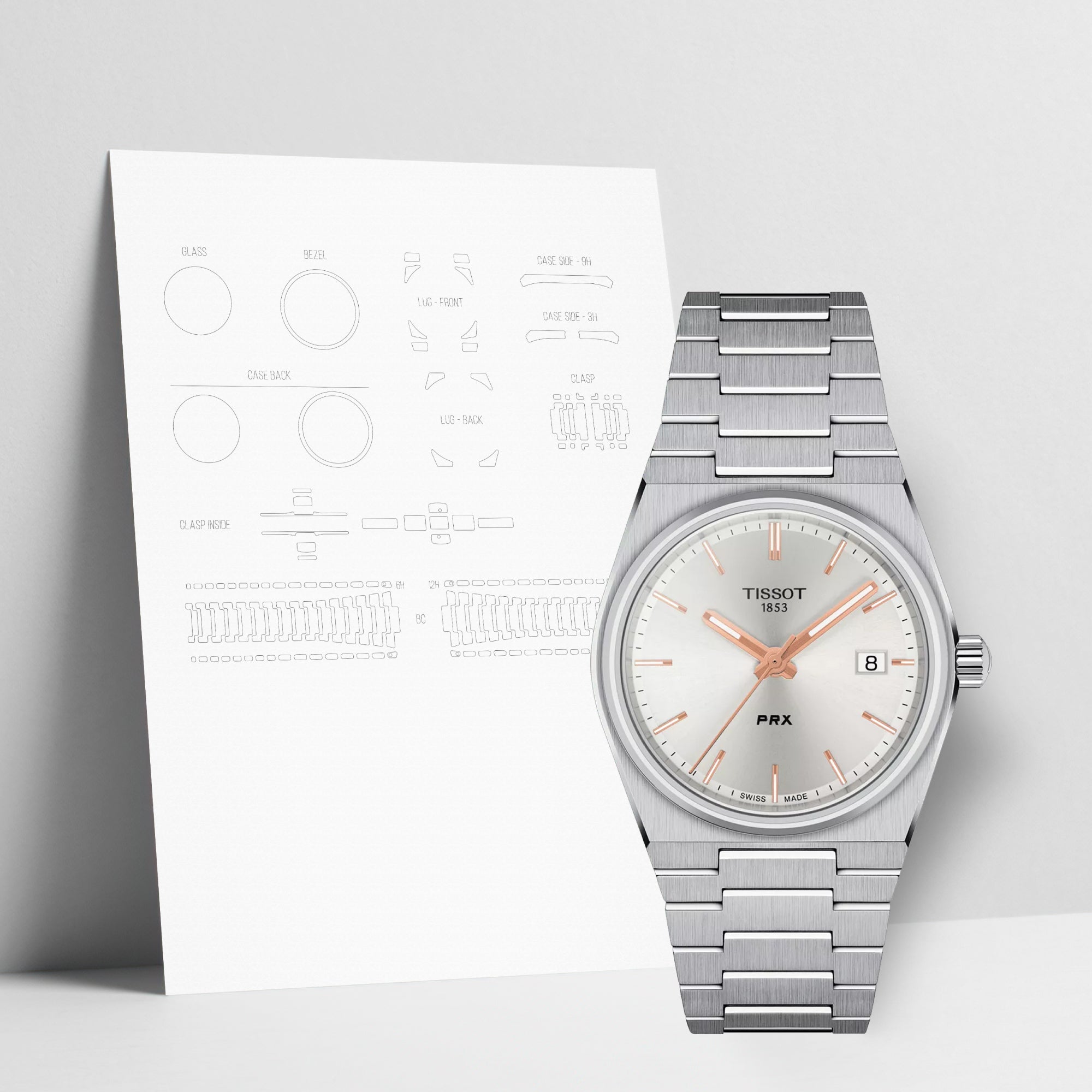 WATCHSHELL TISSOT PRX T137.210.11.031.00 35MM PROTECTIVE FILM