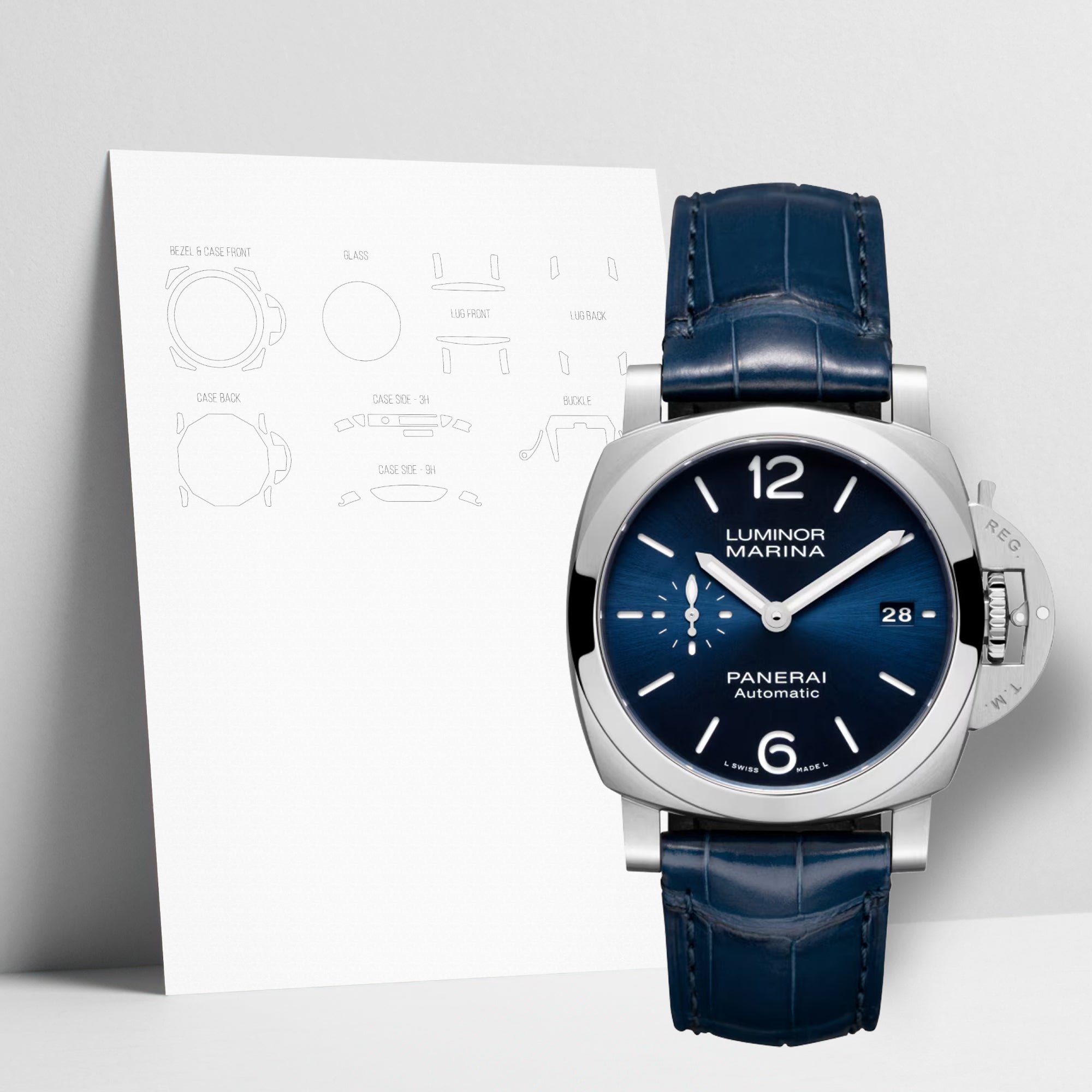 WATCHSHELL PANERAI LUMINOR PAM-01370 40MM PROTECTIVE FILM