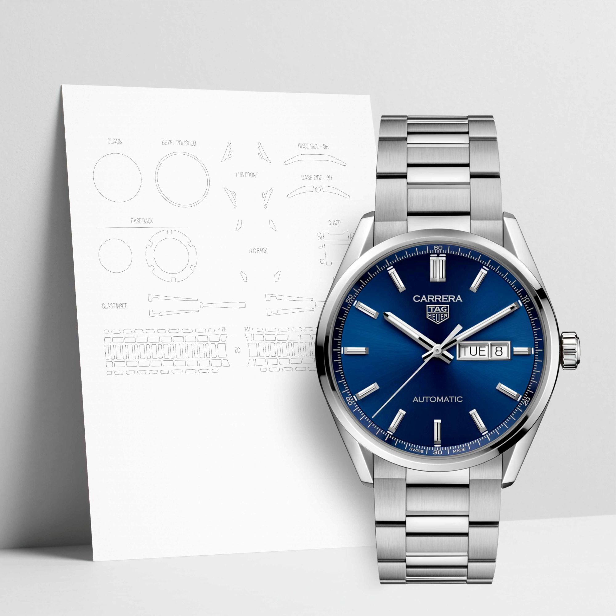 WATCHSHELL TAG HEUER CARRERA WBN2012.BA0640 41MM PROTECTIVE FILM