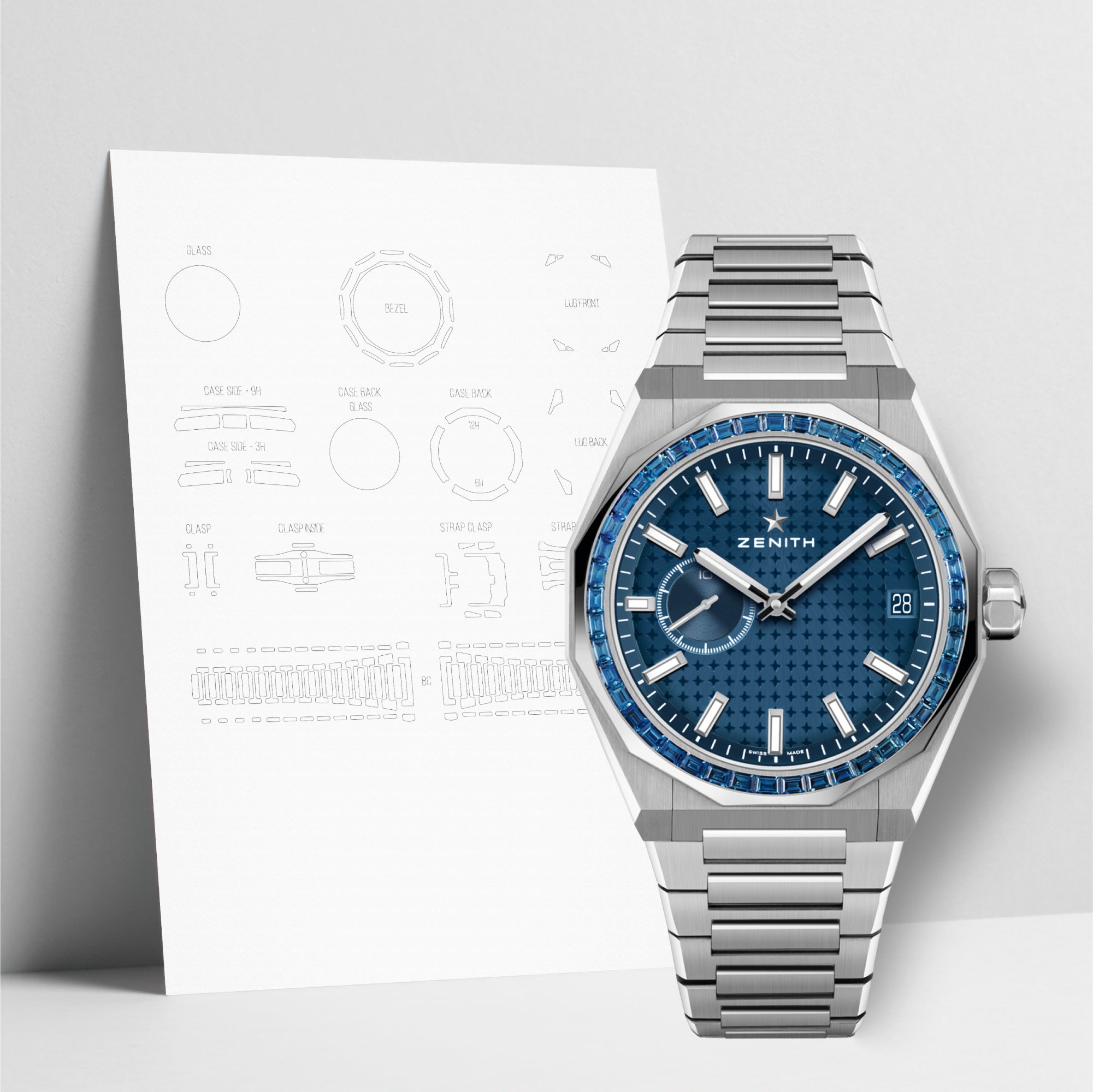WATCHSHELL ZENITH DEFY 16.9300.3620/51.I001 41MM PROTECTIVE FILM