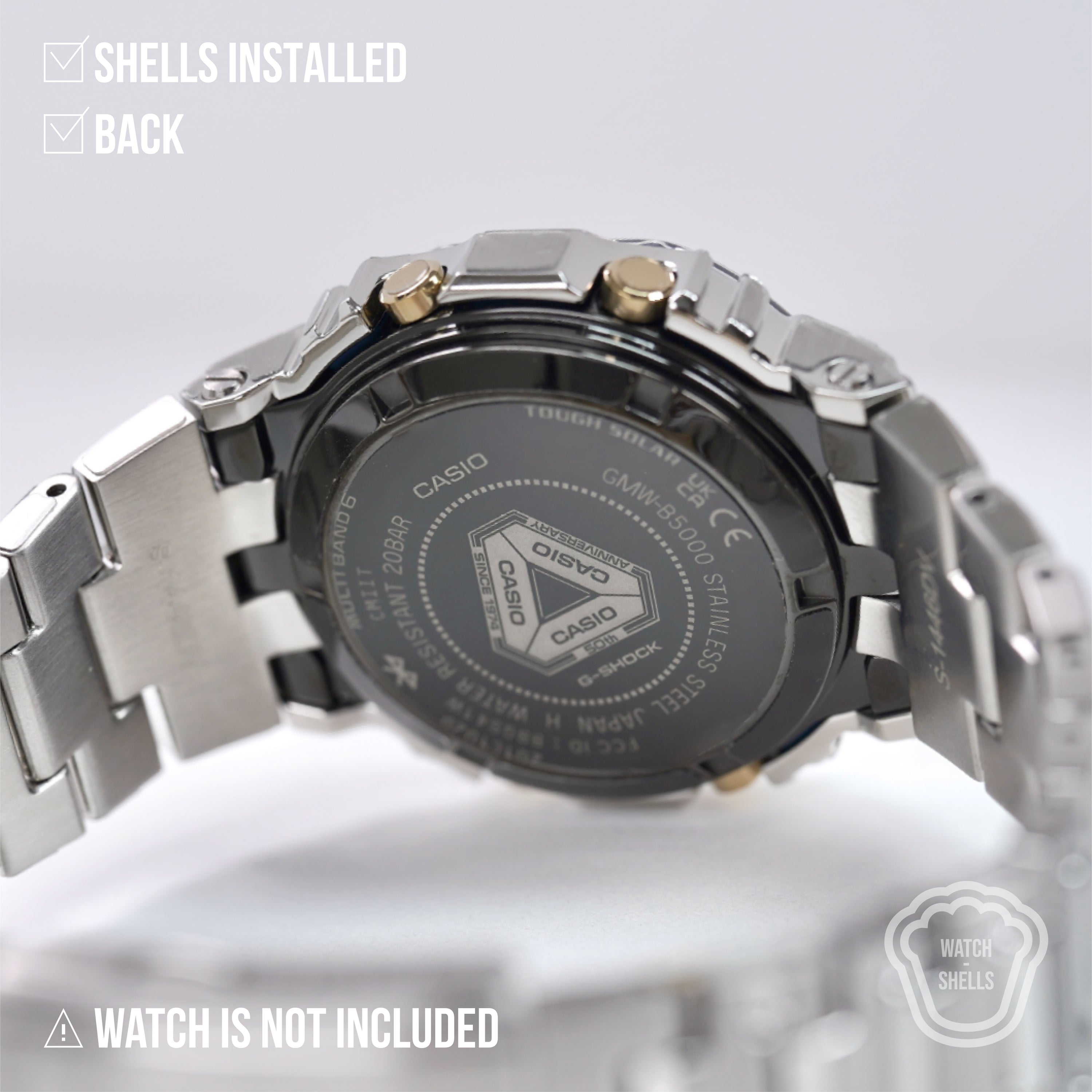 WATCHSHELL G-SHOCK GMW-B5000SS-2 PROTECTIVE FILM