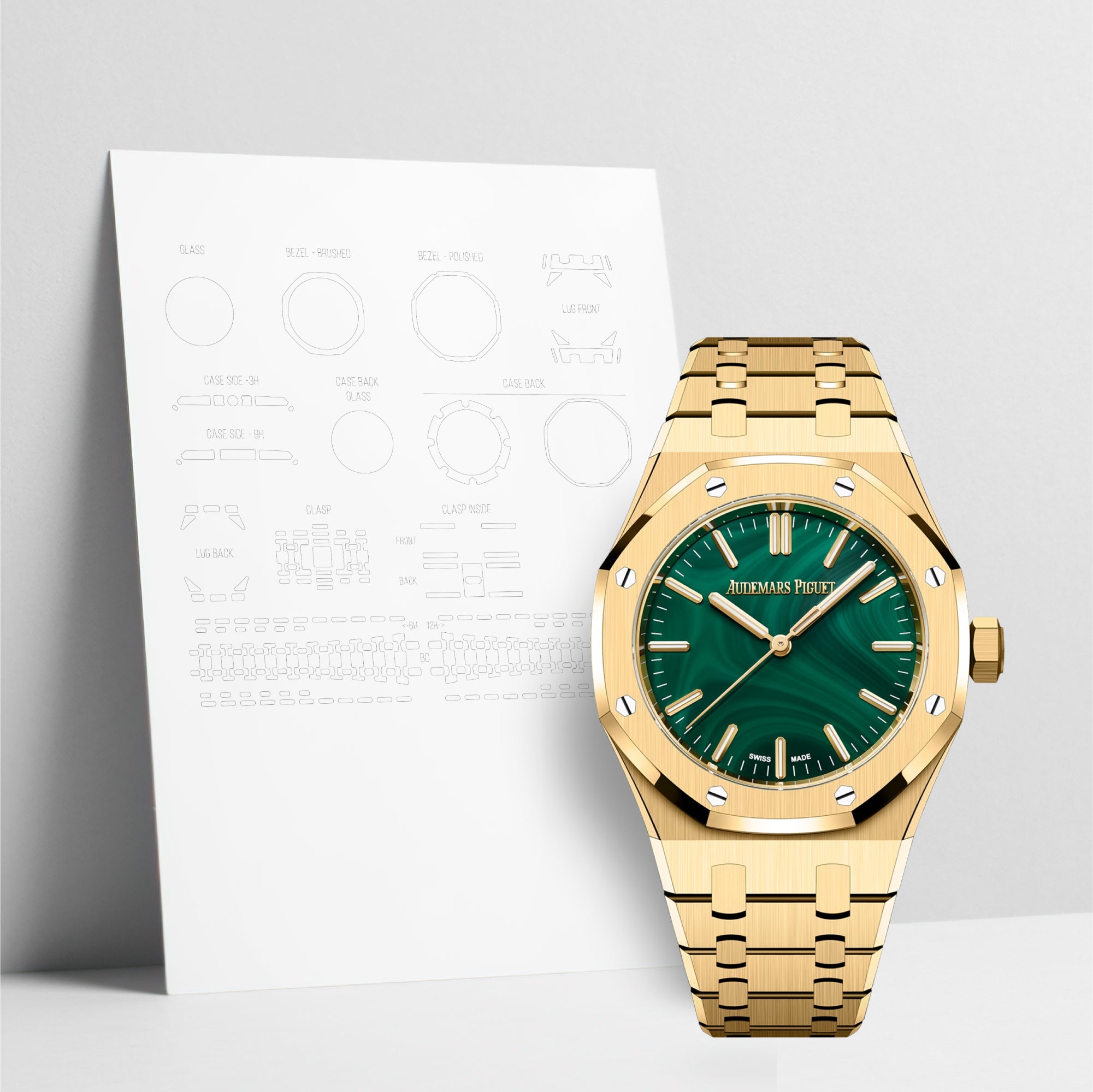WatchShell for Audemars Piguet Royal Oak 15553BA.OO.1356BA.04