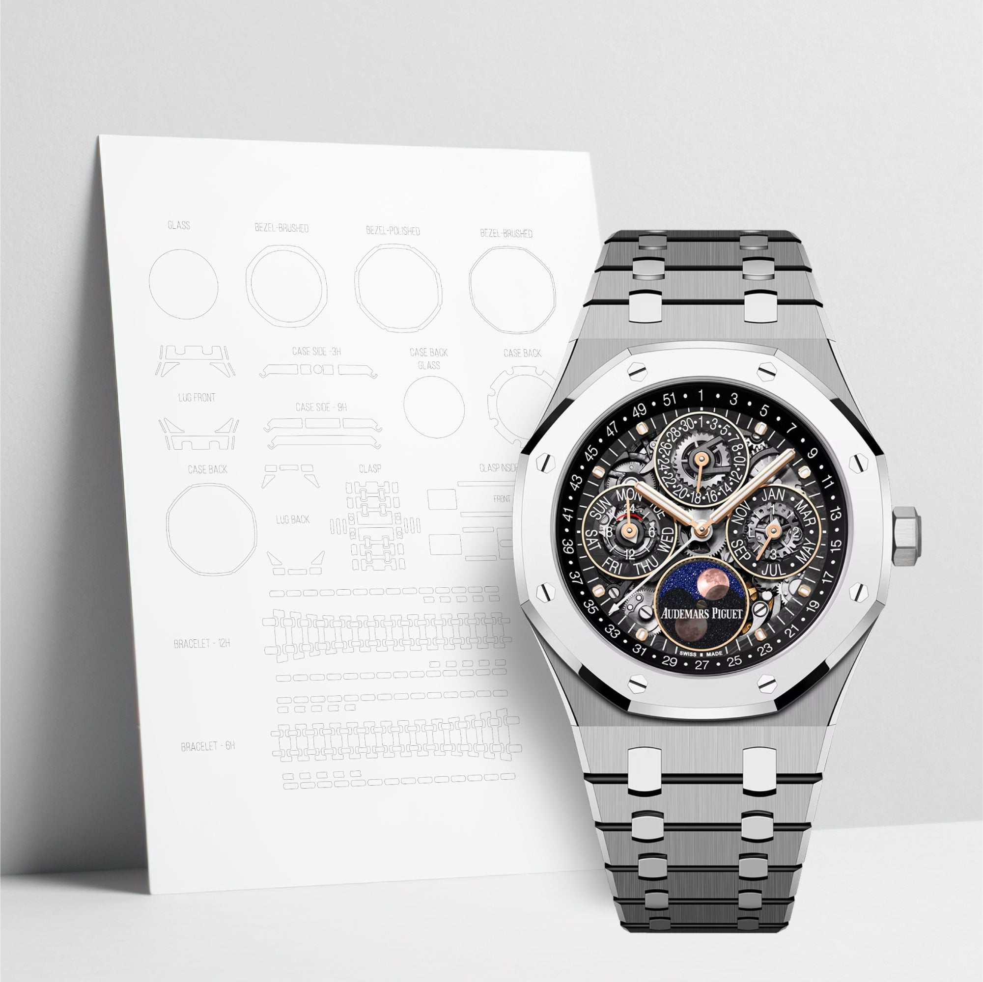 واتش شيل لـ Audemars Piguet Royal Oak 26685XT.OO.1320XT.01
