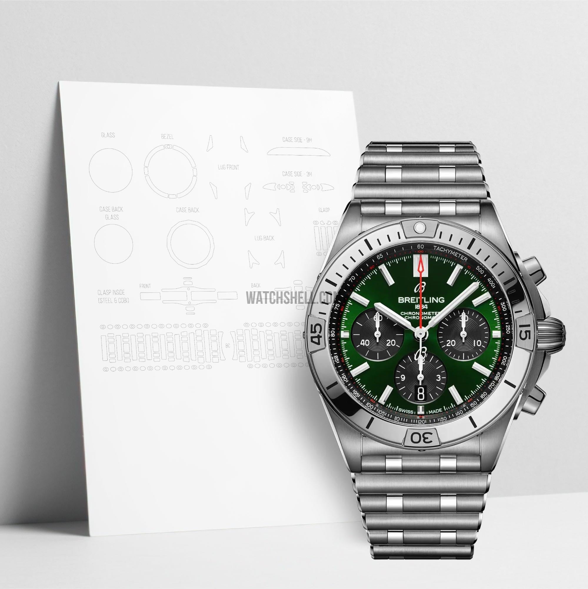 WatchShell for Breitling Chronomat AB0134101L1A1 
