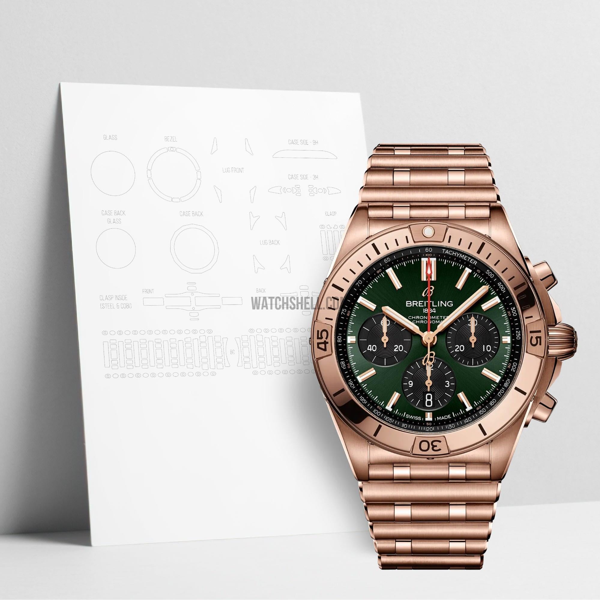 WatchShell for Breitling Chronomat RB0134101L1R1 