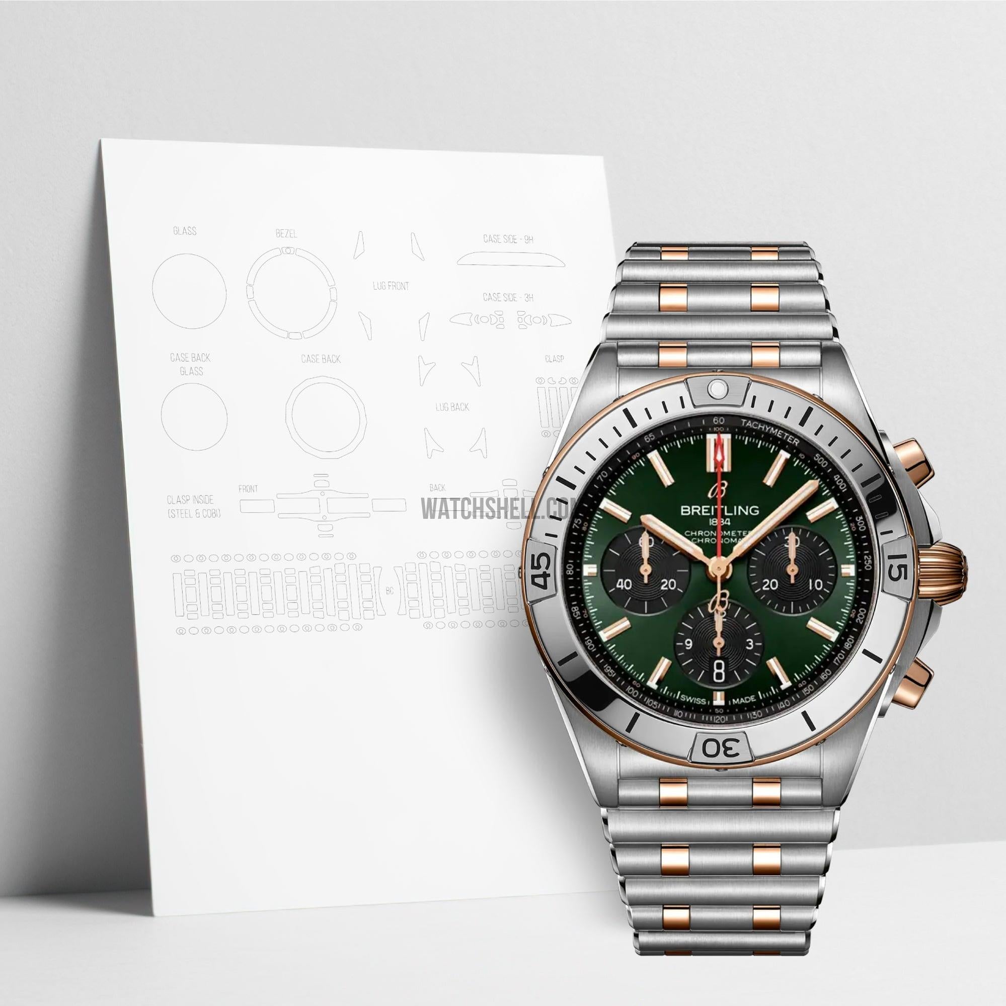 WatchShell for Breitling Chronomat UB0134131L1U1 