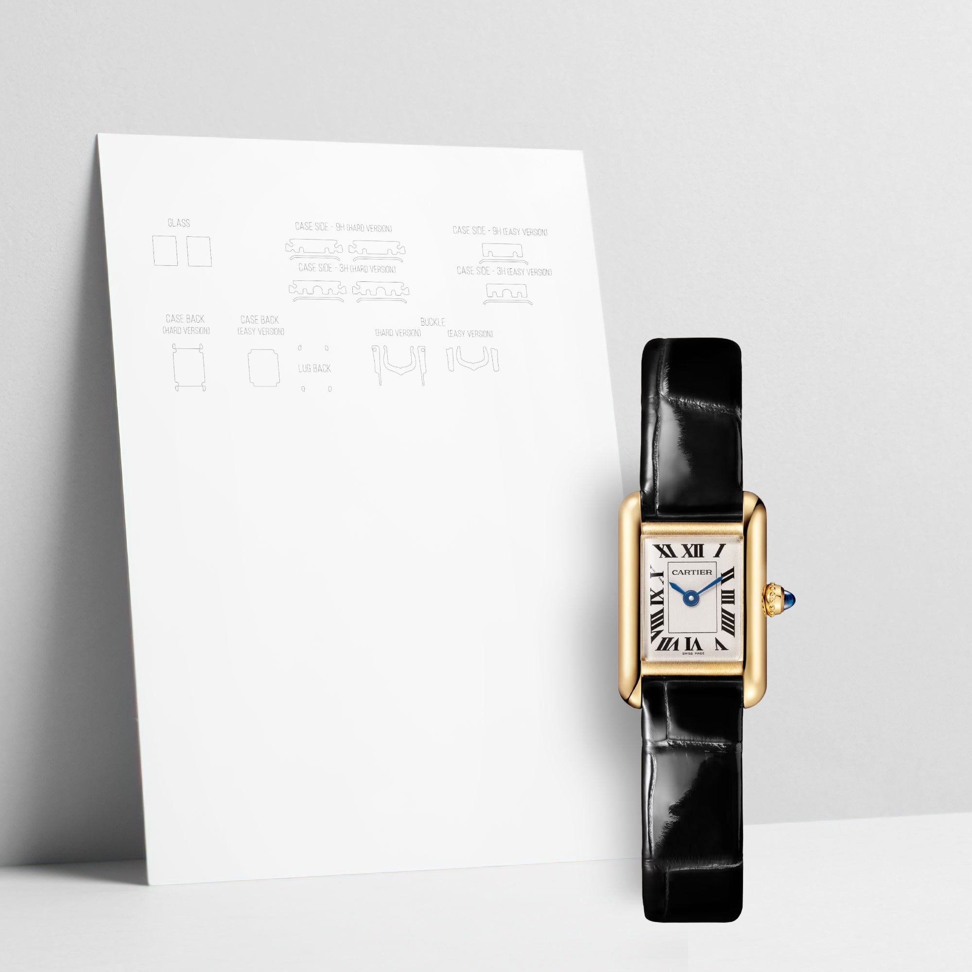 WatchShell for Cartier Tank WGTA0352