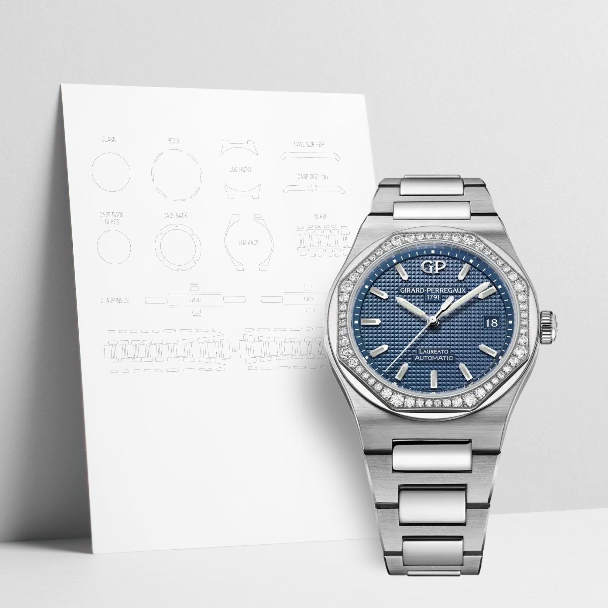 WatchShell for Girard-Perregaux Laureato 81005D11A431-11A