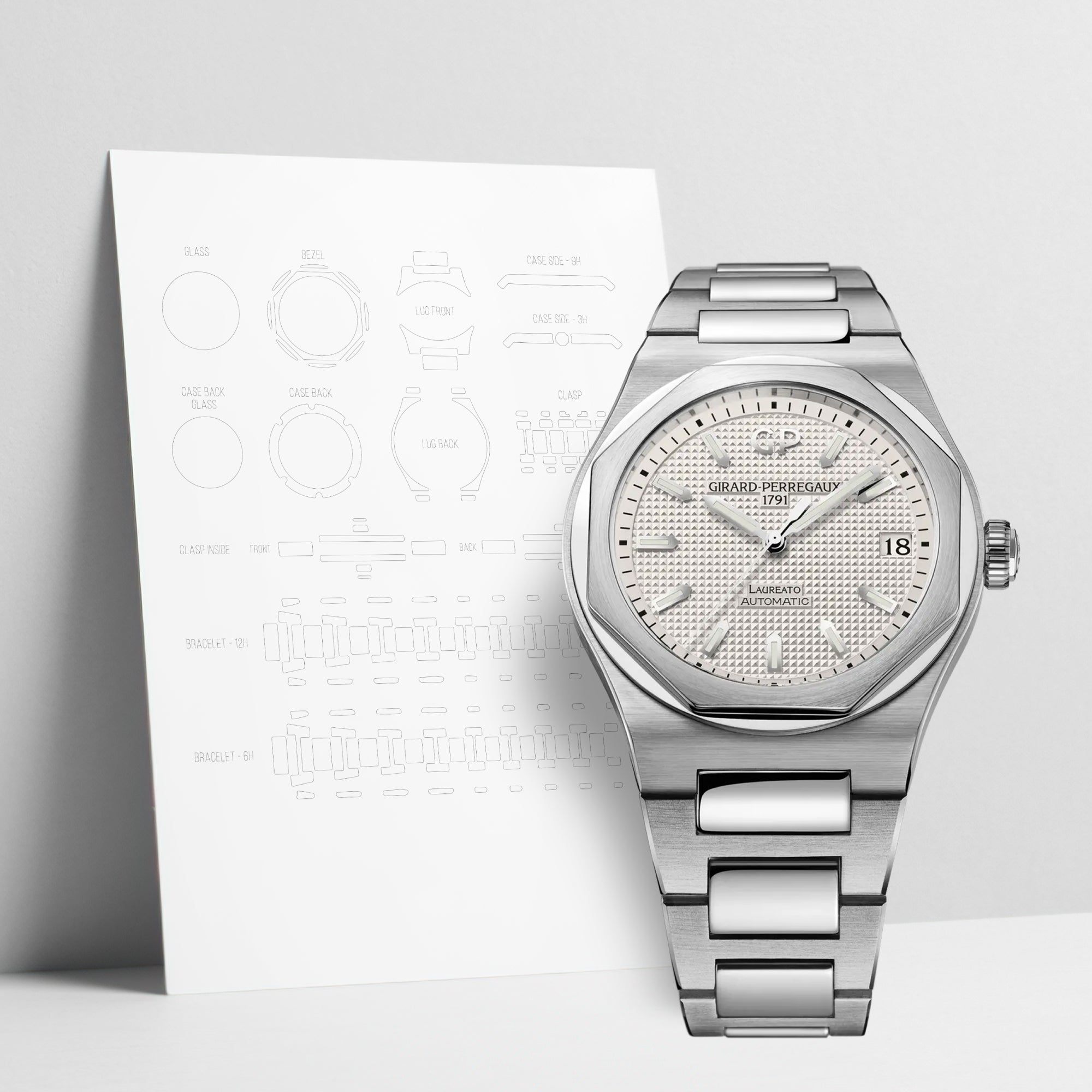 WatchShell for Girard-Perregaux Laureato 81010-11-131-11A