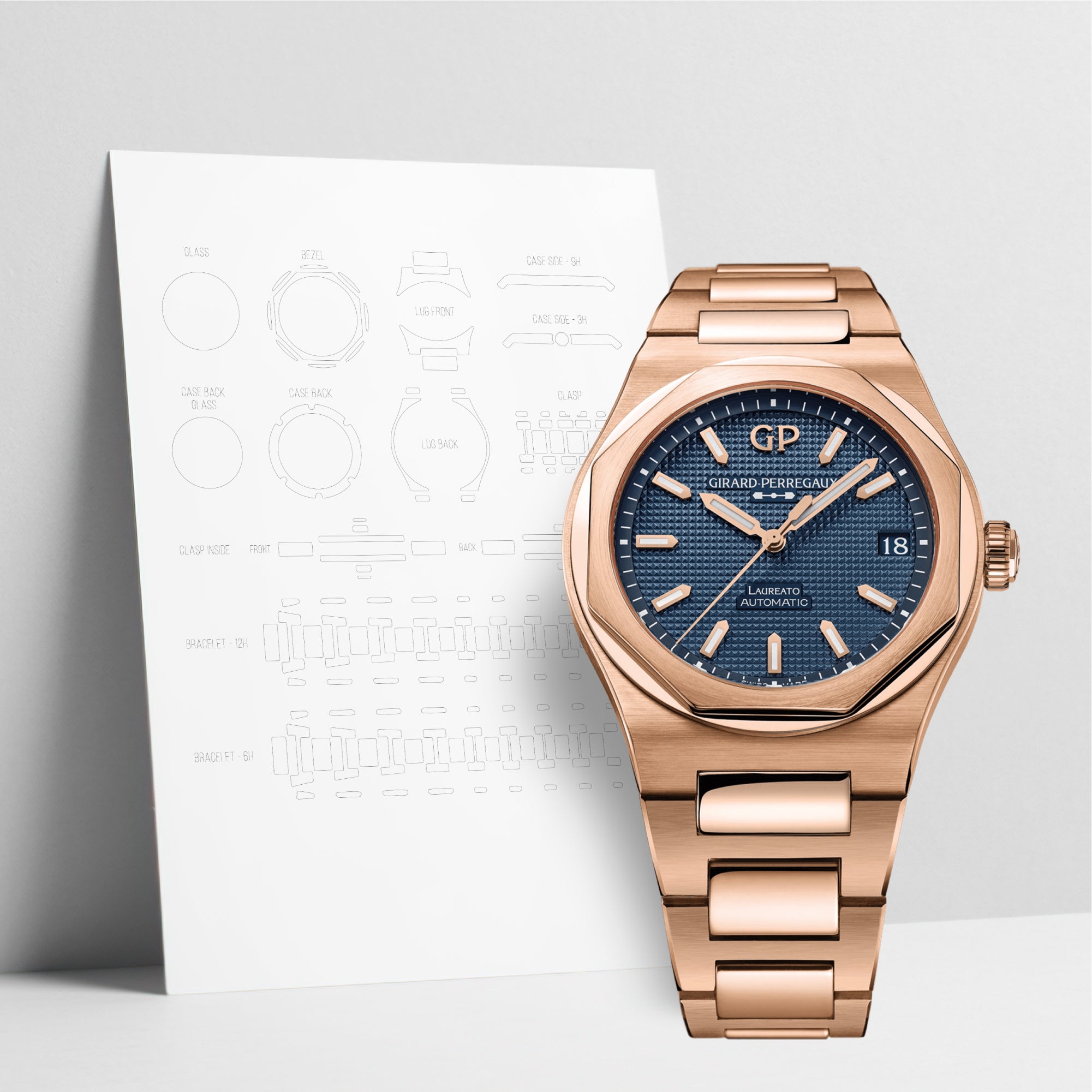 WatchShell for Girard-Perregaux Laureato 81010-52-436-52A