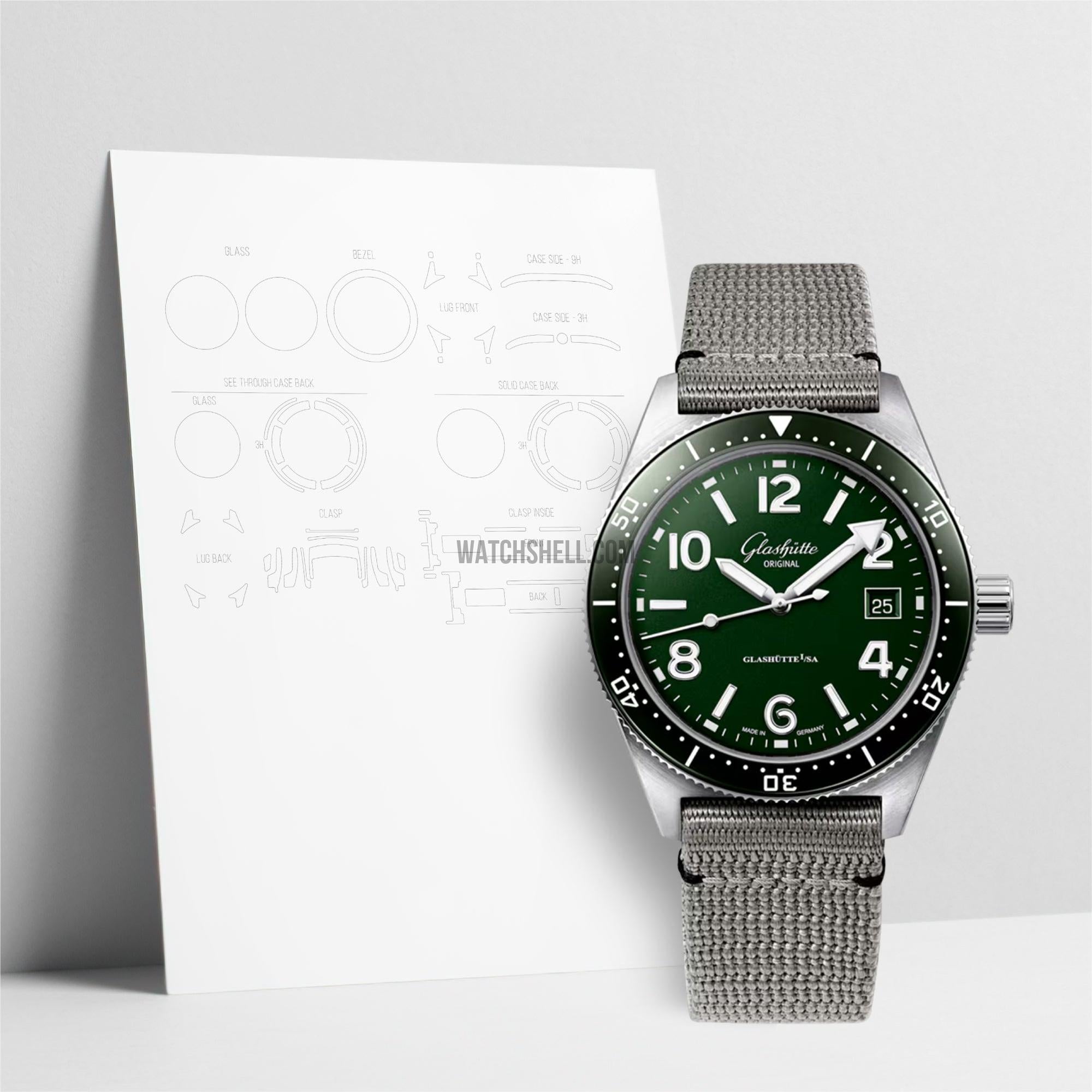 WatchShell for Glashuette Spezialist 1-39-11-13-83-34 