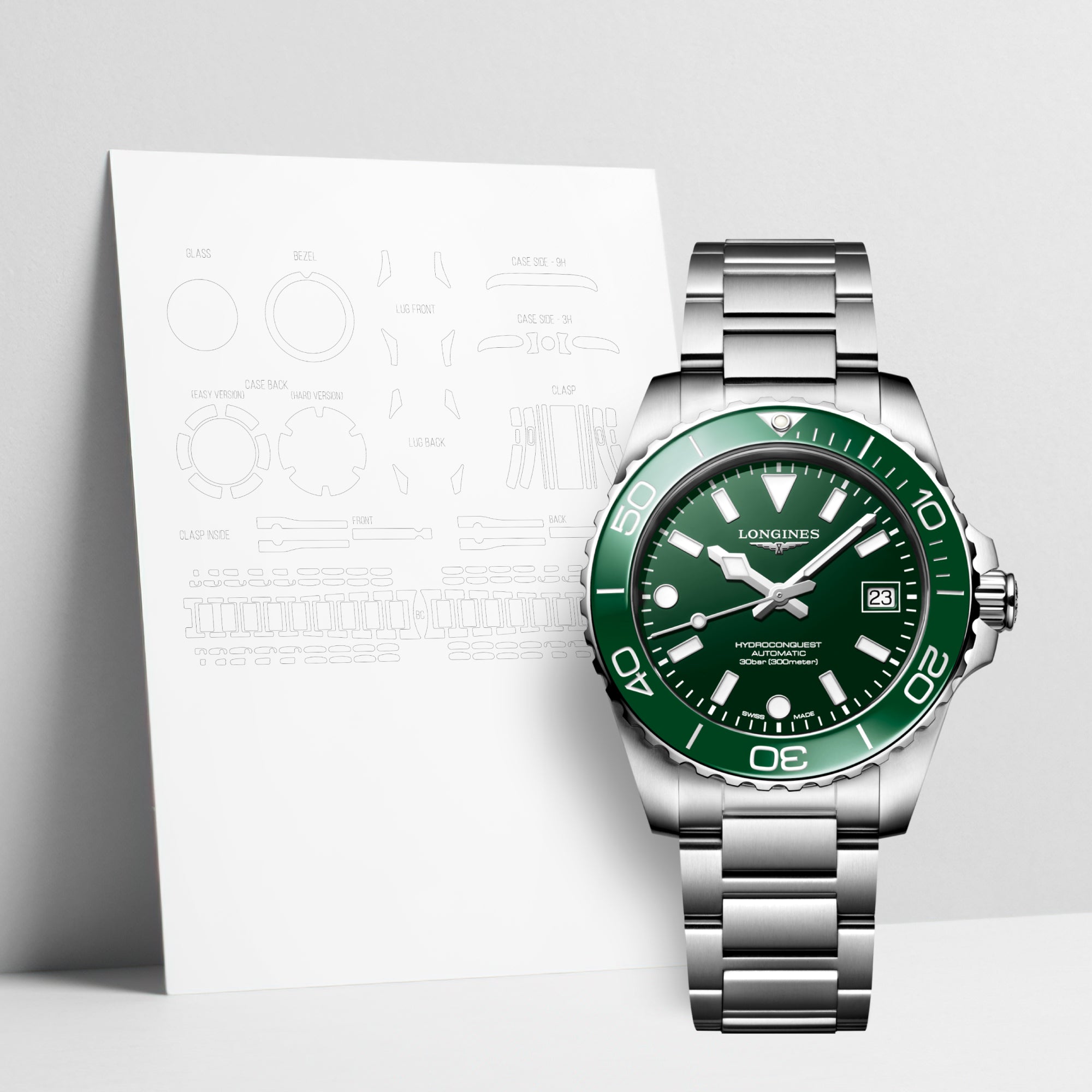 WatchShell für Longines Conquest L3.779.4.06.6
