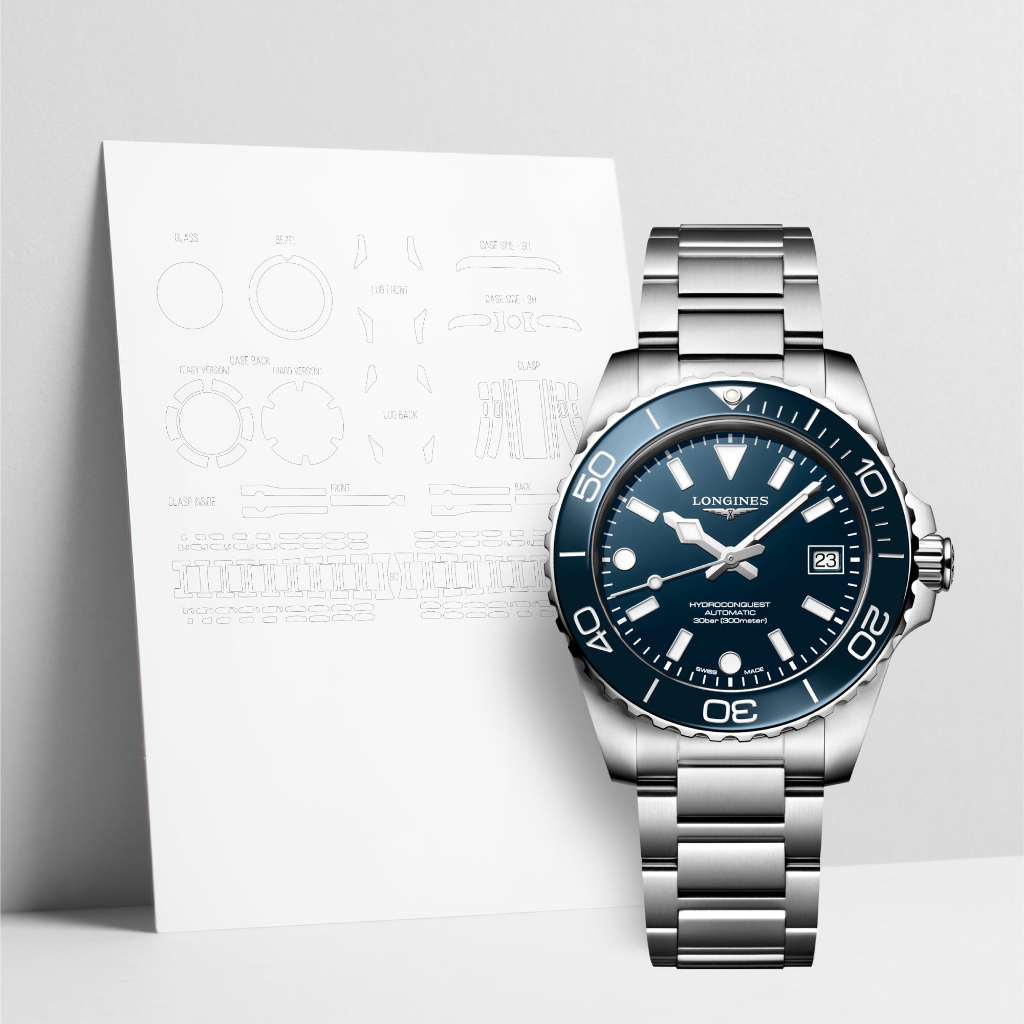 WatchShell für Longines Conquest L3.779.4.96.6
