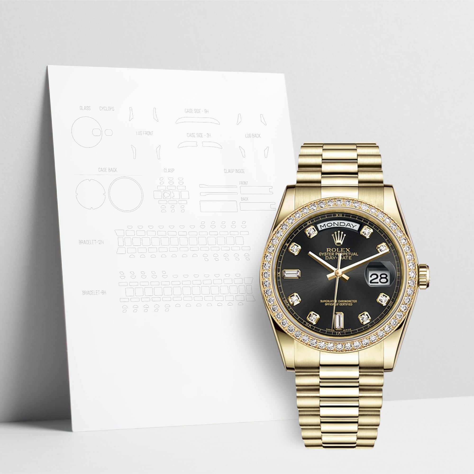 WatchShell for Rolex Day-Date 118348