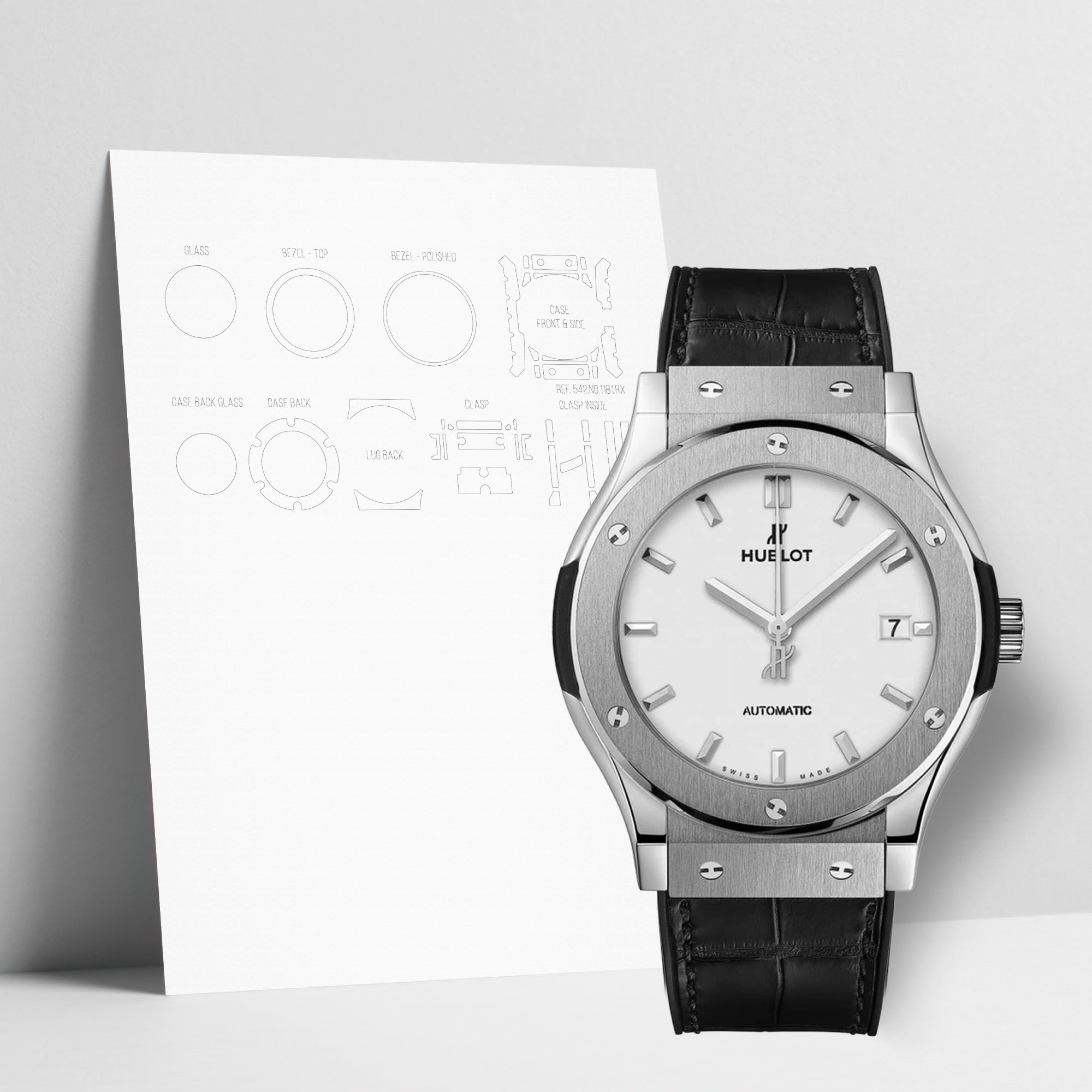 WATCHSHELL HUBLOT CLASSIC FUSION 542.NX.2611.LR 42MM PROTECTIVE FILM
