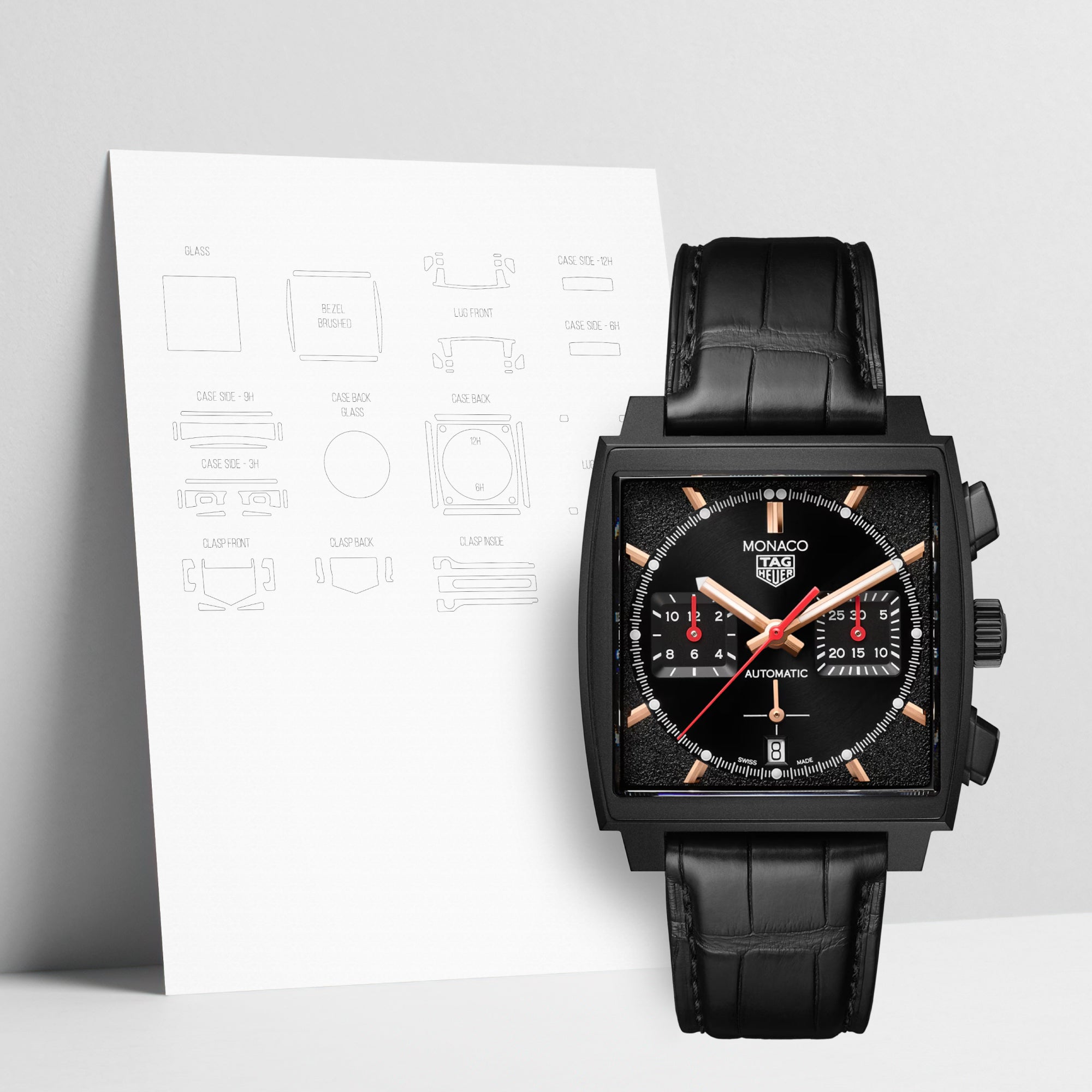 WATCHSHELL TAG HEUER MONACO CBL2180.FC6497 39MM PROTECTIVE FILM