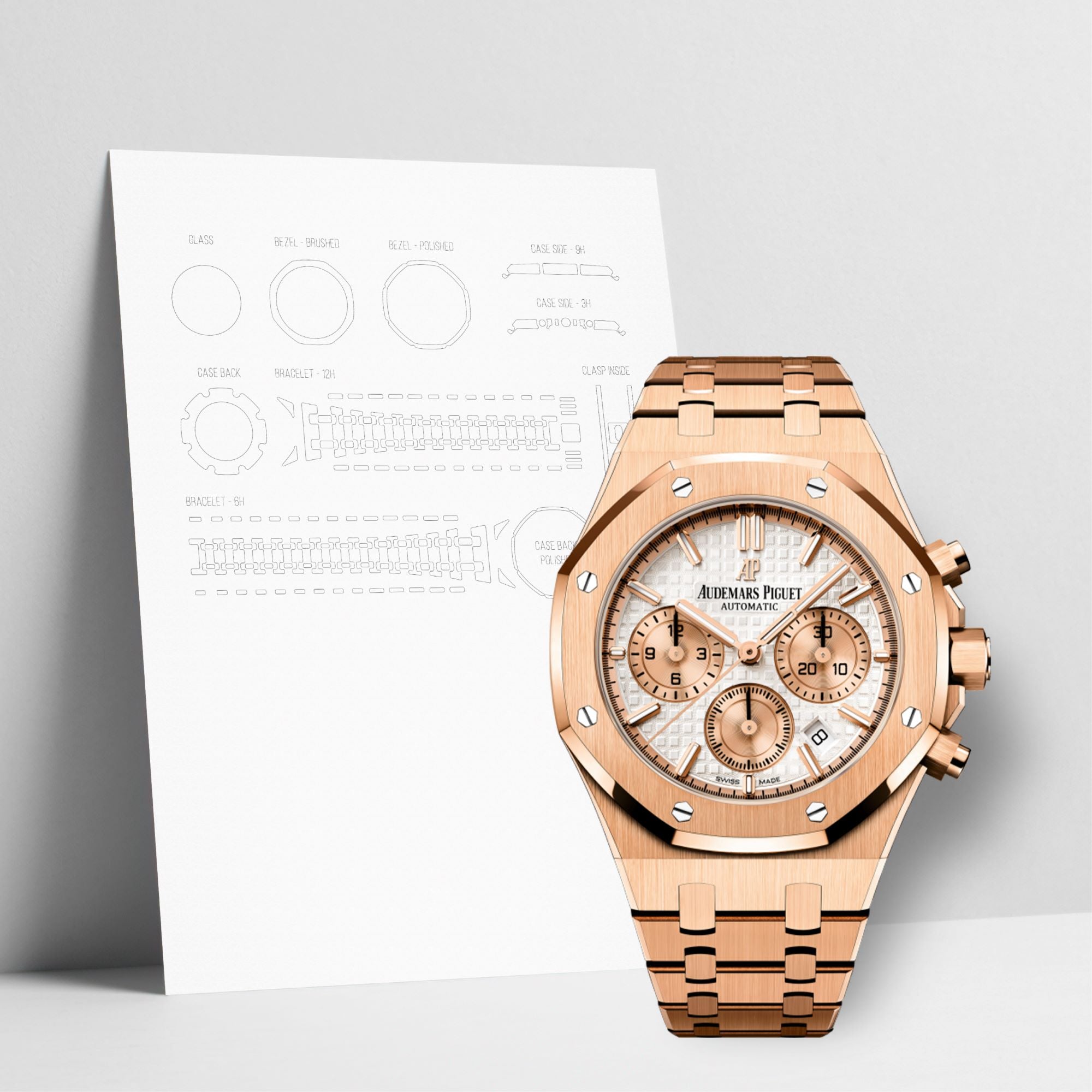 WATCHSHELL AUDEMARS PIGUET ROYAL OAK 26315OR.OO.1256OR.01 38MM PROTECTIVE FILM