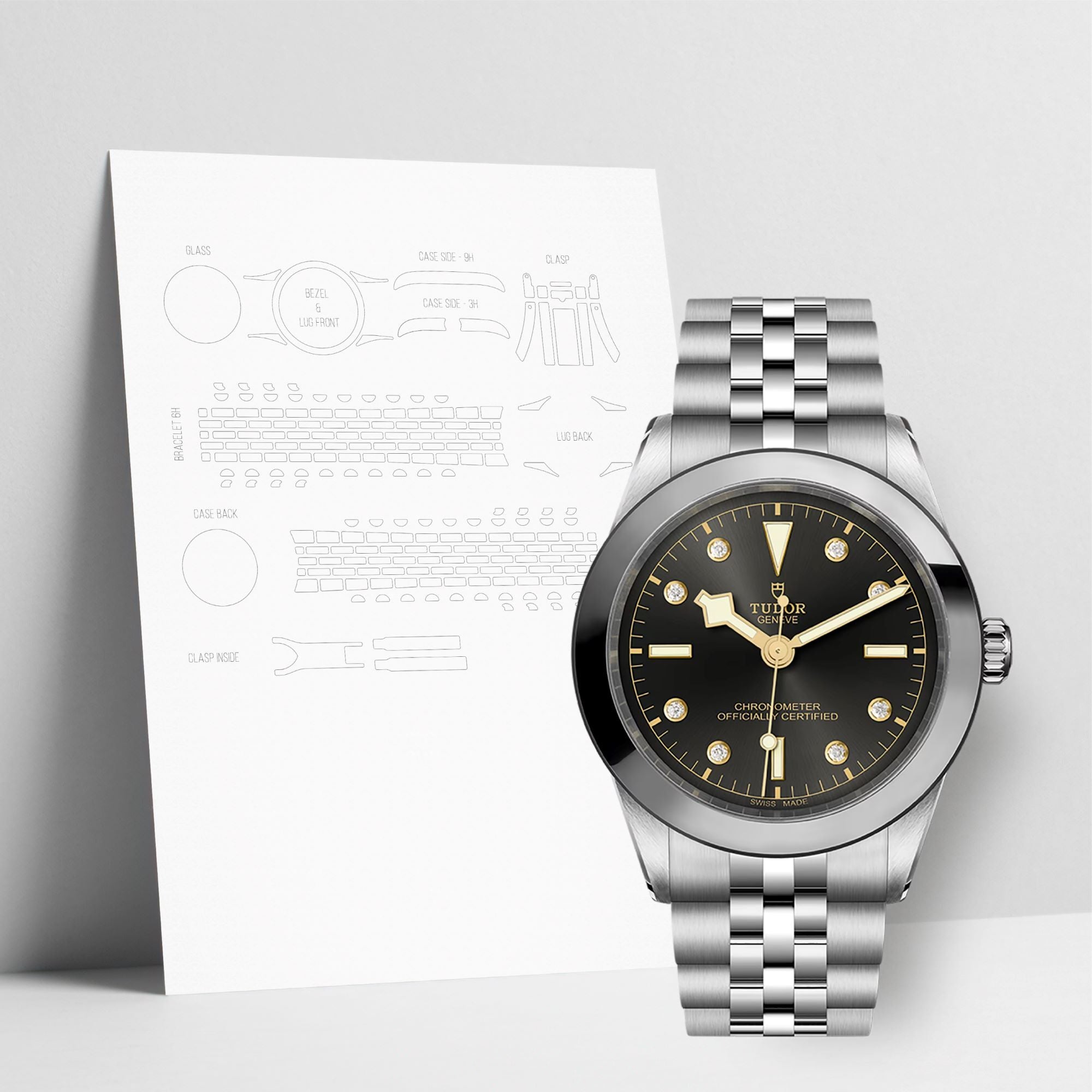 WATCHSHELL TUDOR BLACK BAY M79660 39MM PROTECTIVE FILM
