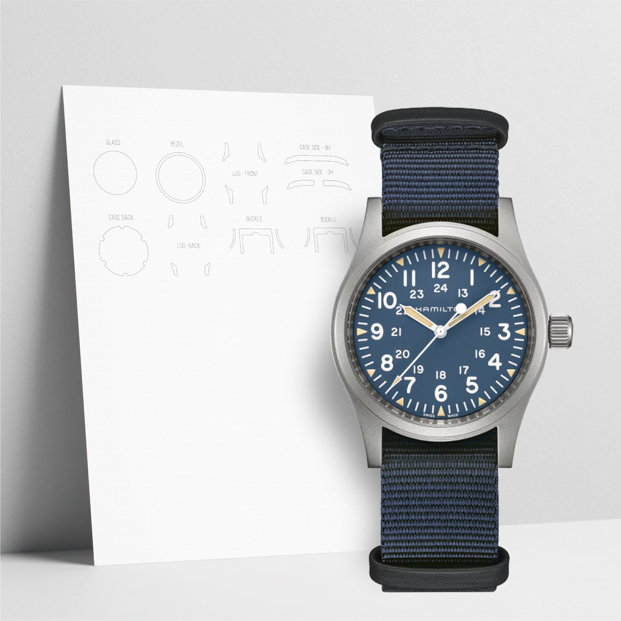 WATCHSHELL HAMILTON KHAKI FIELD H69439940 38MM PROTECTIVE FILM