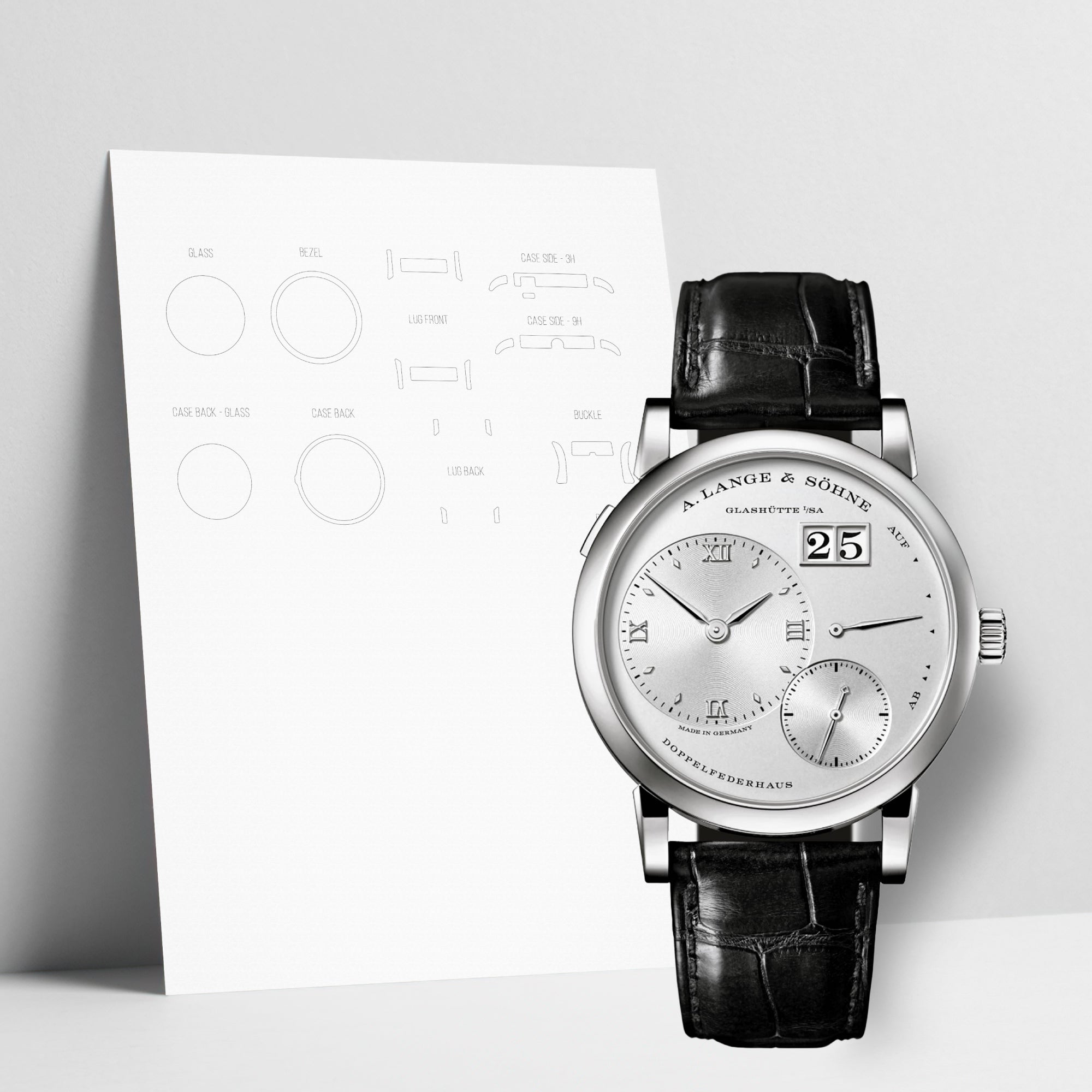 WATCHSHELL A. LANGE & SOHNE LANGE 1 191.025 38.5MM PROTECTIVE FILM