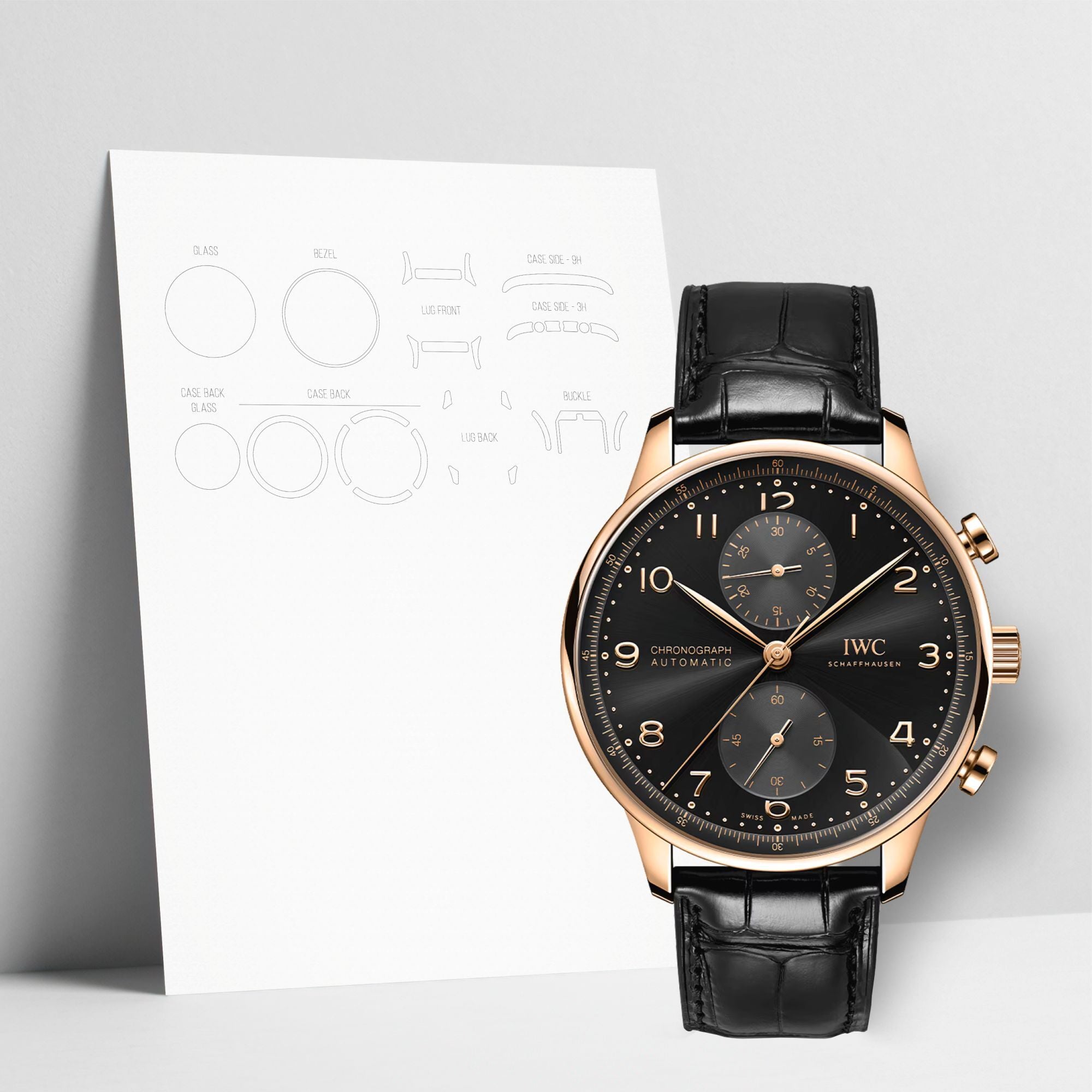 WATCHSHELL IWC PORTUGIESER IW371625 41MM PROTECTIVE FILM