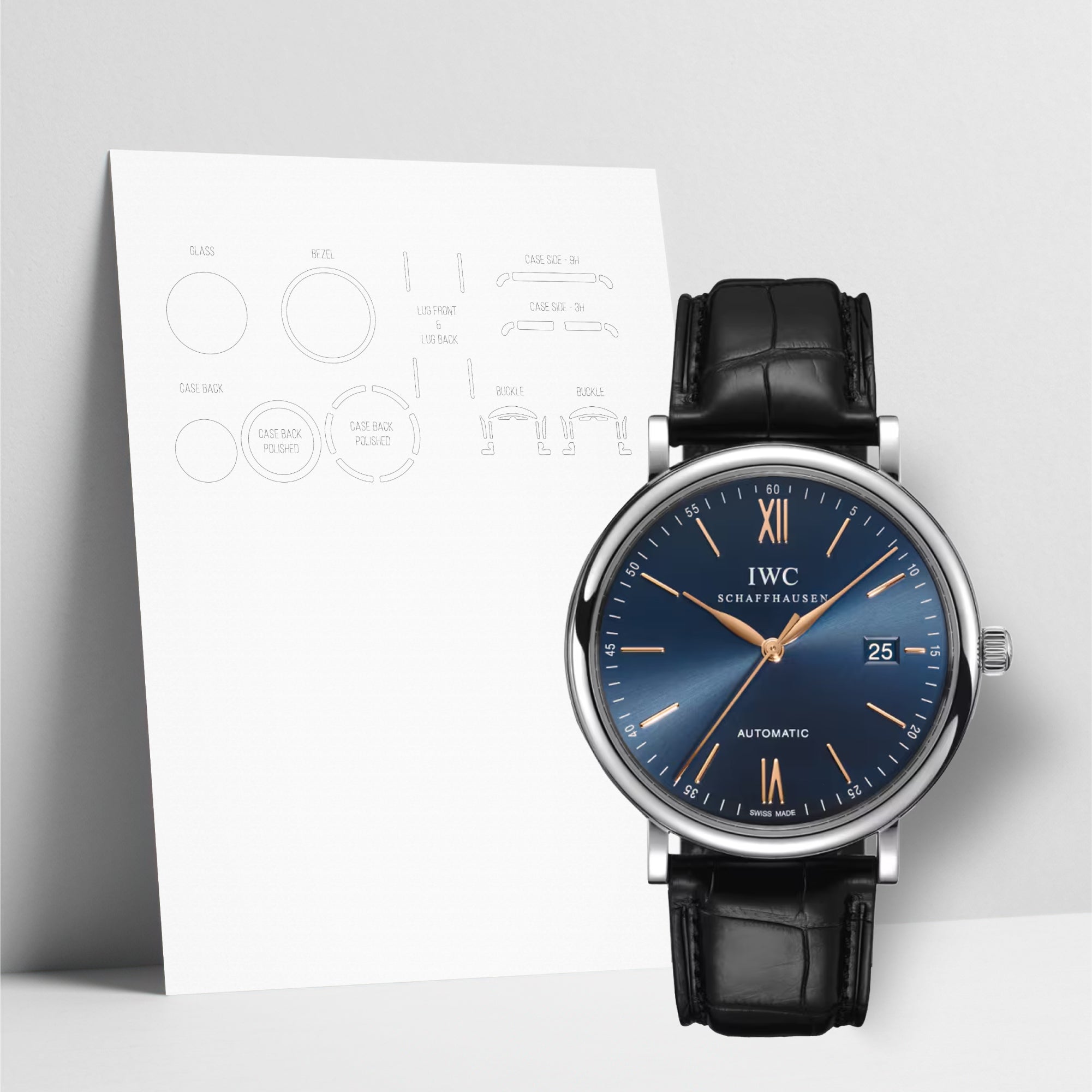 WATCHSHELL IWC PORTOFINO IW356523 40MM PROTECTIVE FILM