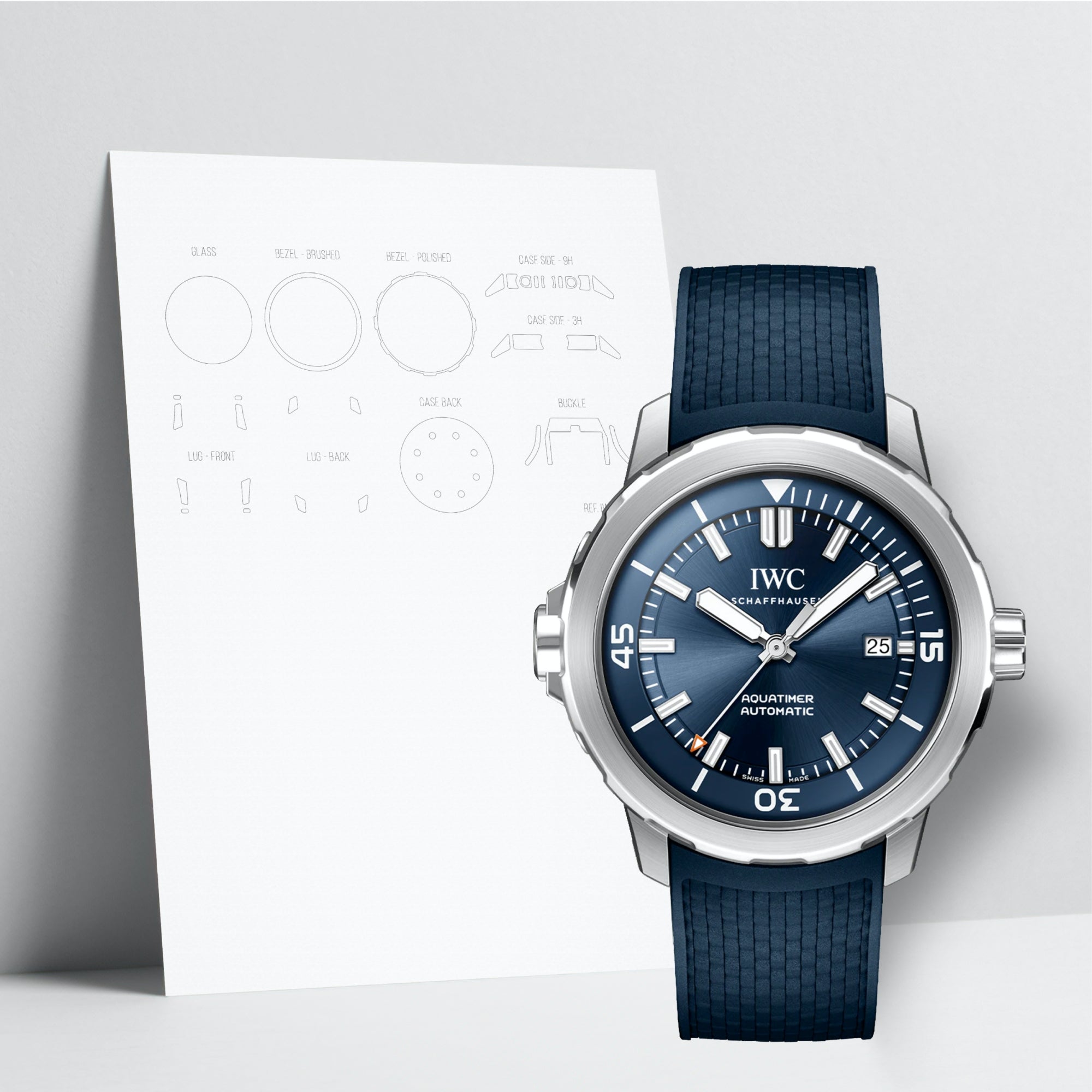 WATCHSHELL IWC AQUATIMER IW328801 42MM PROTECTIVE FILM