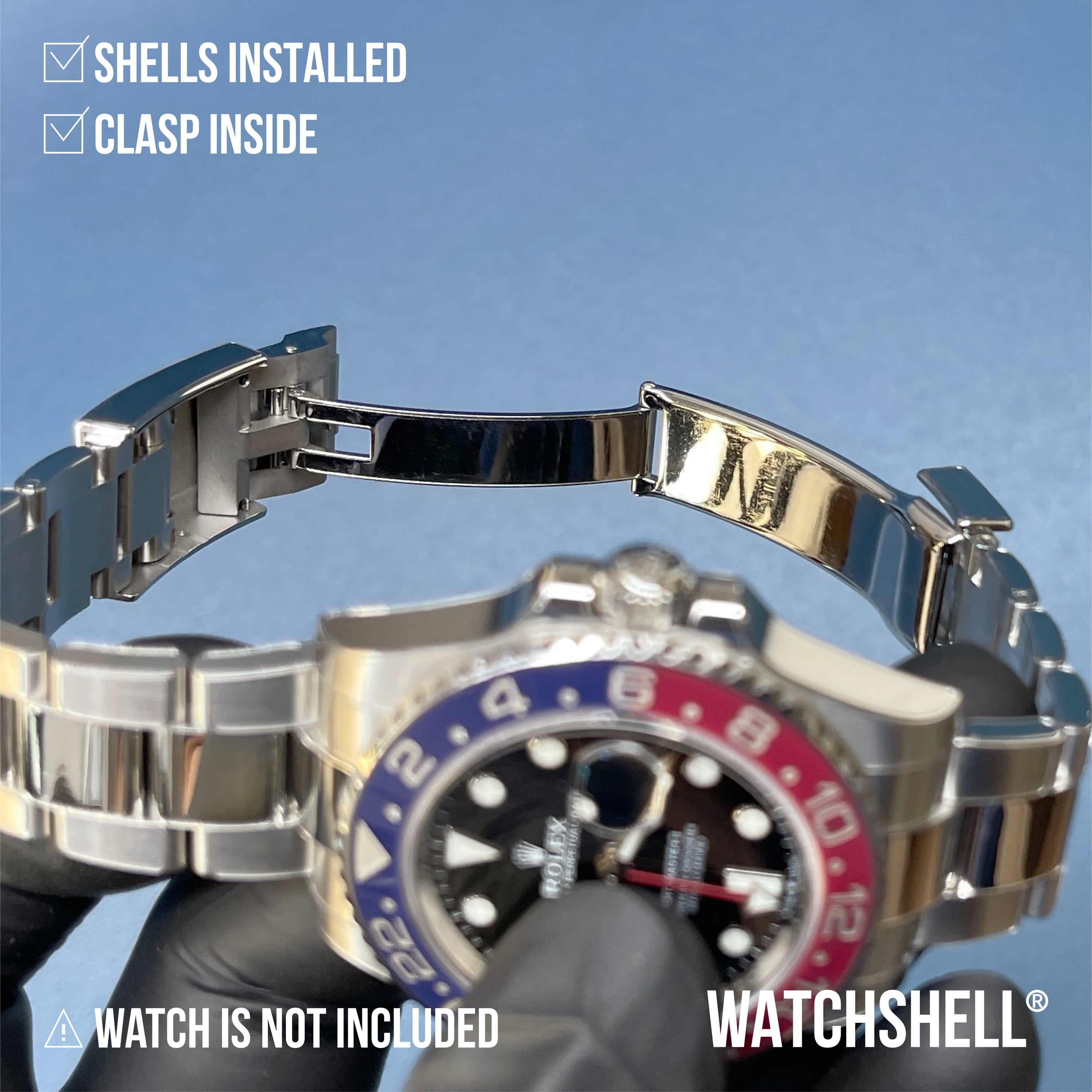 WATCHSHELL ROLEX GMT-MASTER II 126710BLRO 40MM OYSTER PROTECTIVE FILM